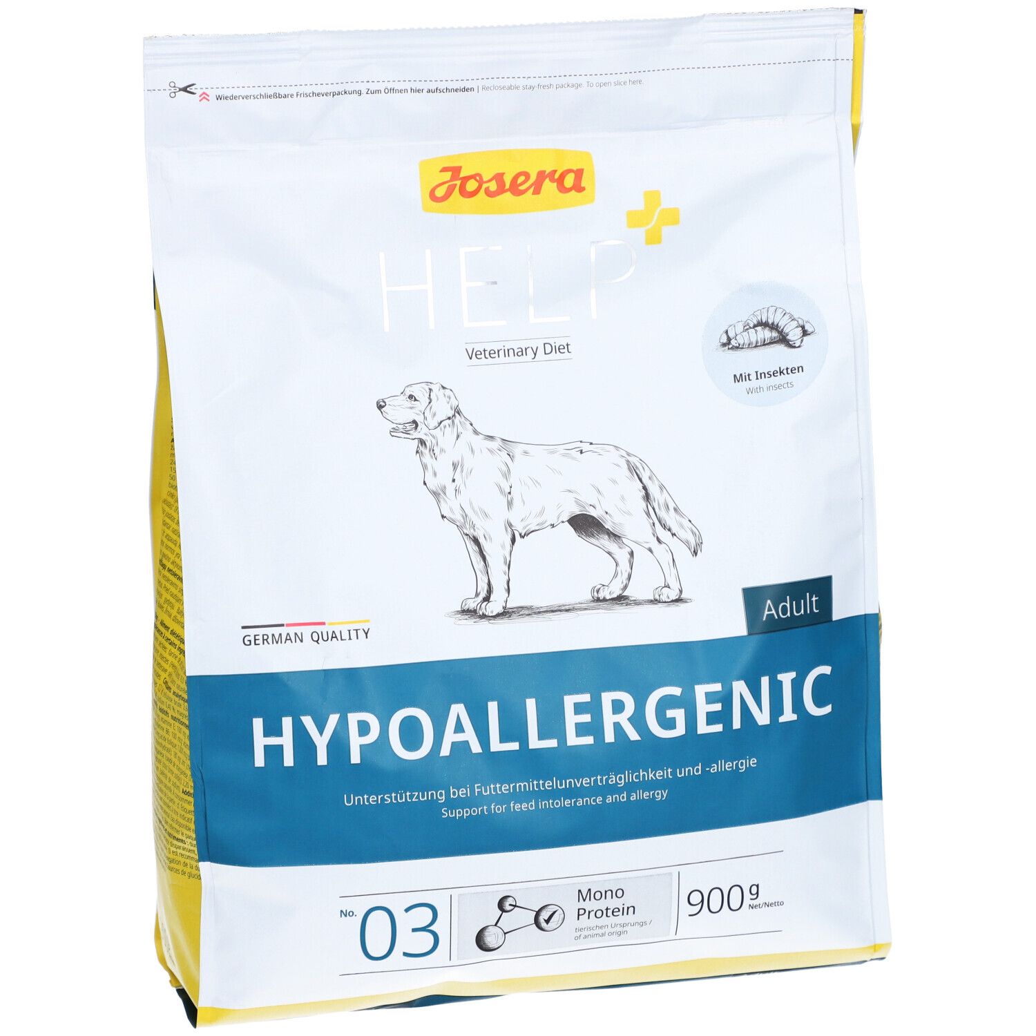 JOSERA Help+ Aliment diététique pour chien adulte - Hypoallergénique