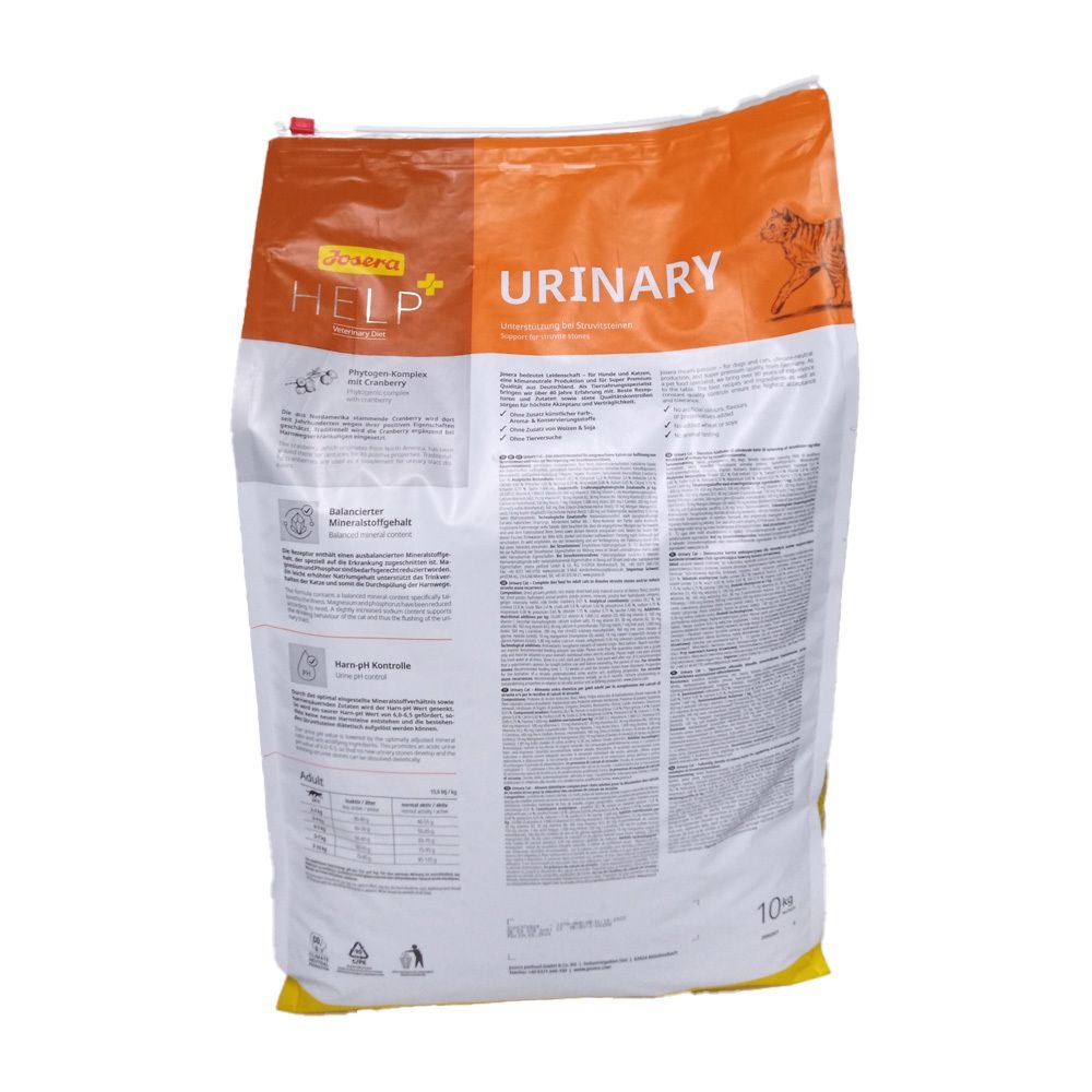 JOSERA Help+ Aliment diététique pour chat adulte - Urinaire