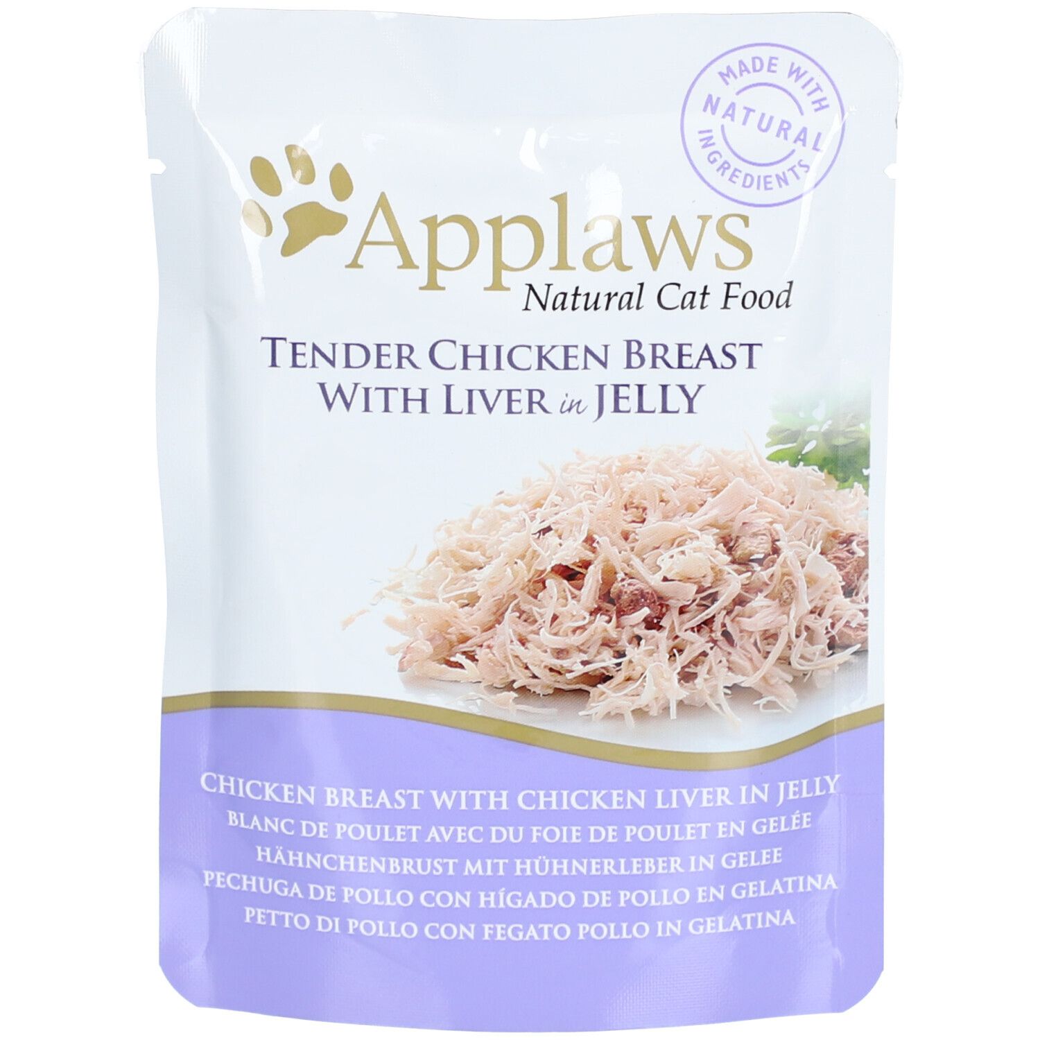 Nourriture pour chats Applaws : Filet de thon en bouillon, boîte de 70g.