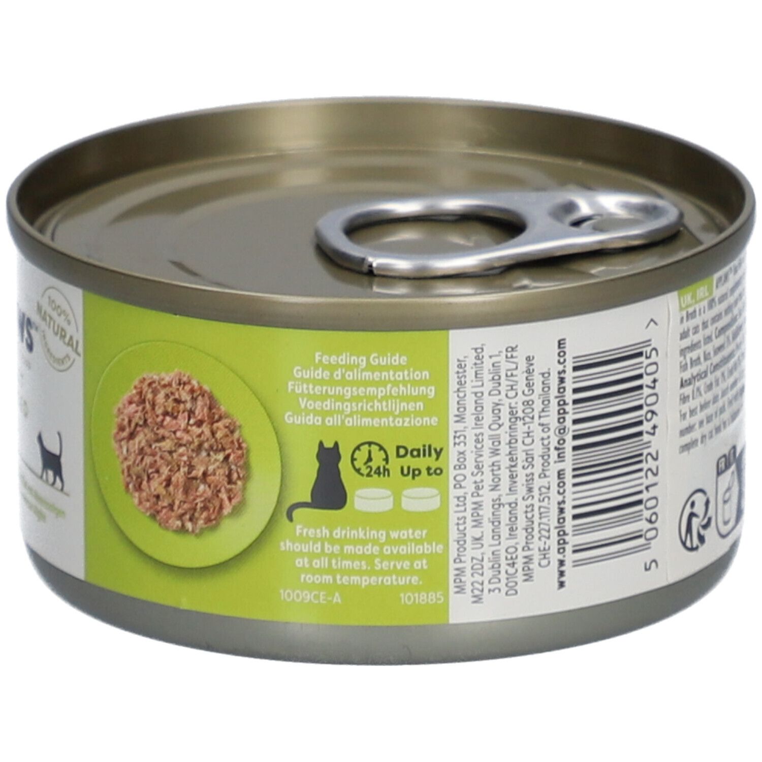 APPLAWS Nourriture humide pour chats avec filet de thon et algues