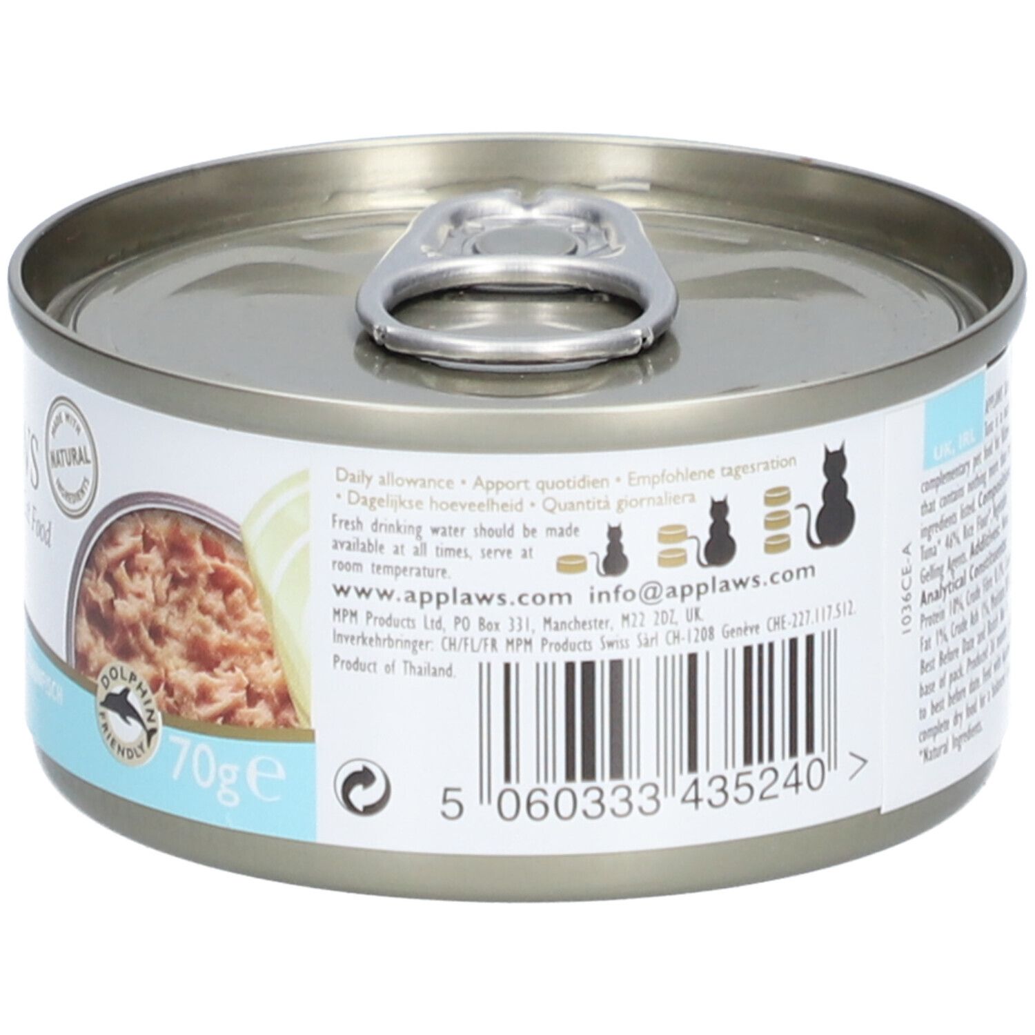 APPLAWS Nourriture humide pour chatons au thon
