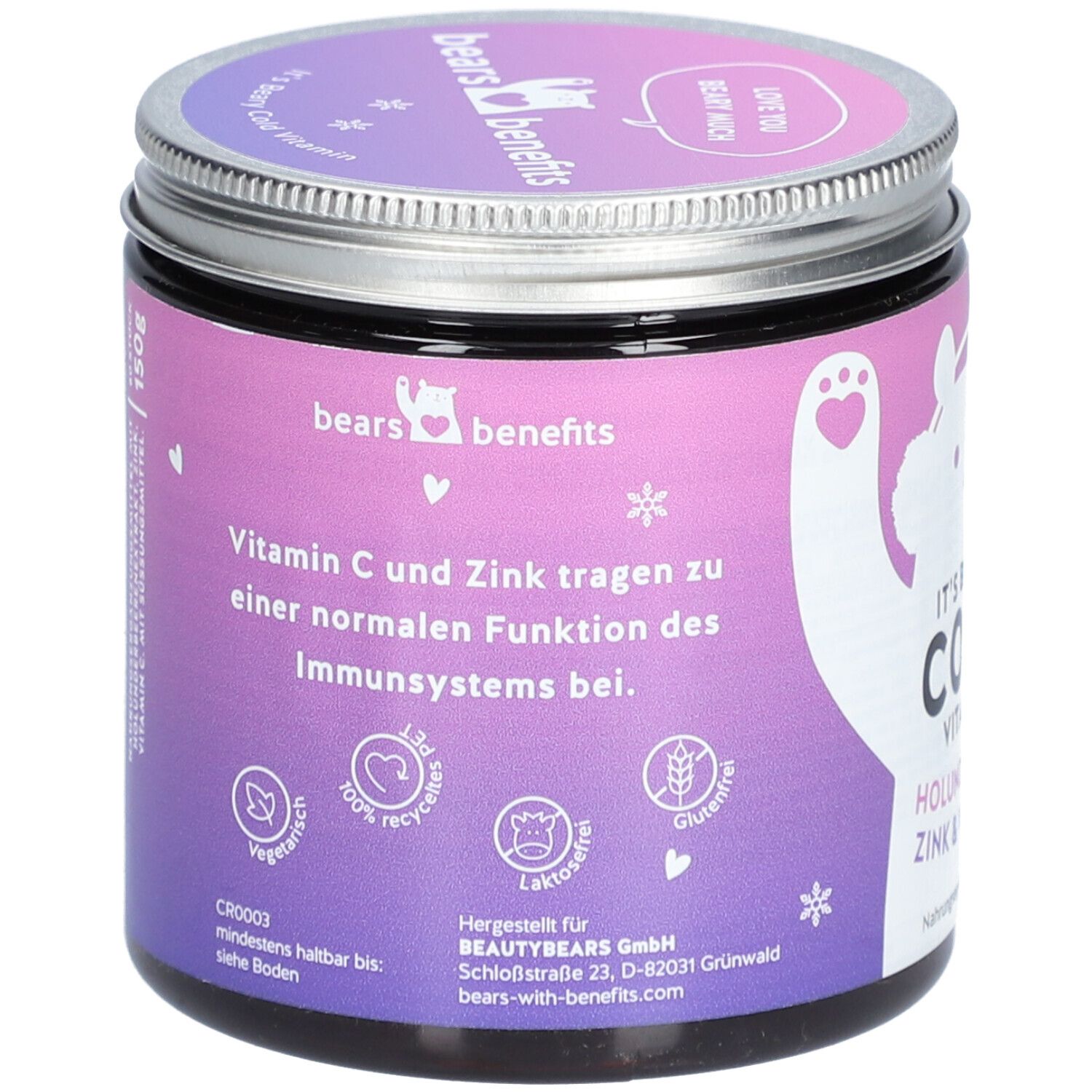 bears with benefits It's Beary Cold Vitamin