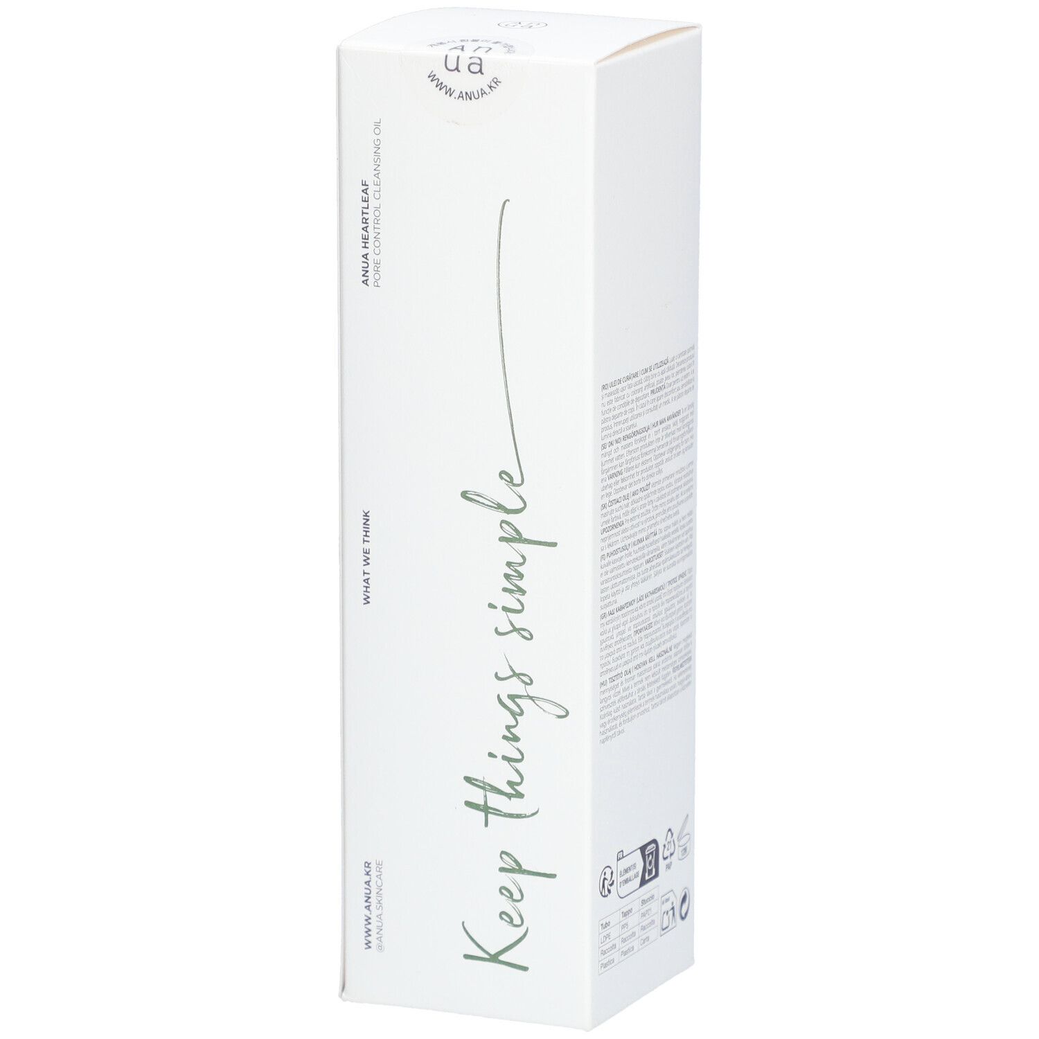 ANUA HEARLEAF Huile nettoyante pour les pores