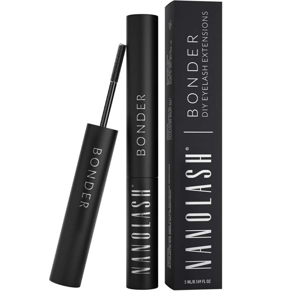 Applicateur et emballage noirs Bonder pour extensions de cils DIY Nanolash.