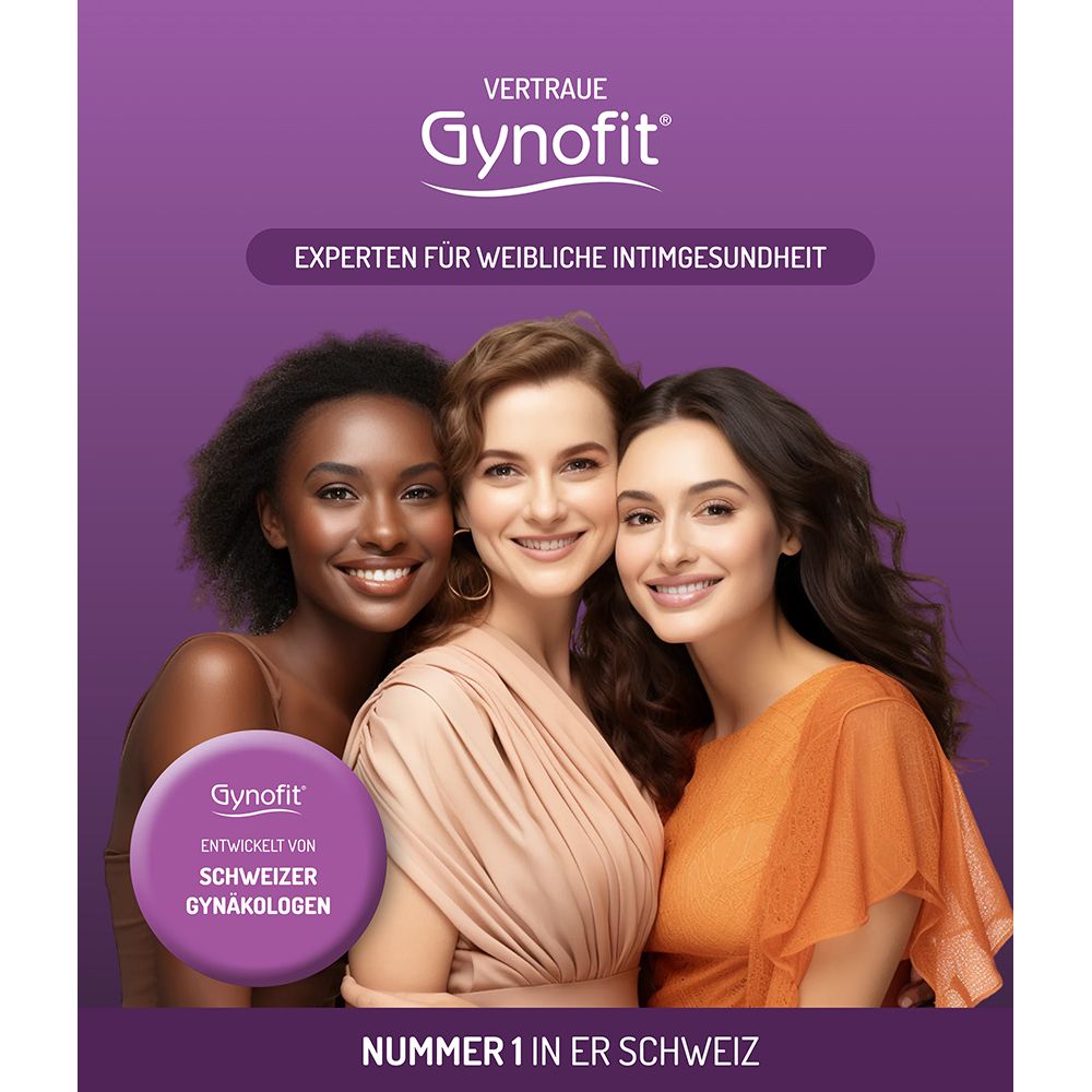 Gynofit: Experts en santé intime féminine. Trois femmes souriantes. Numéro 1 en Suisse.