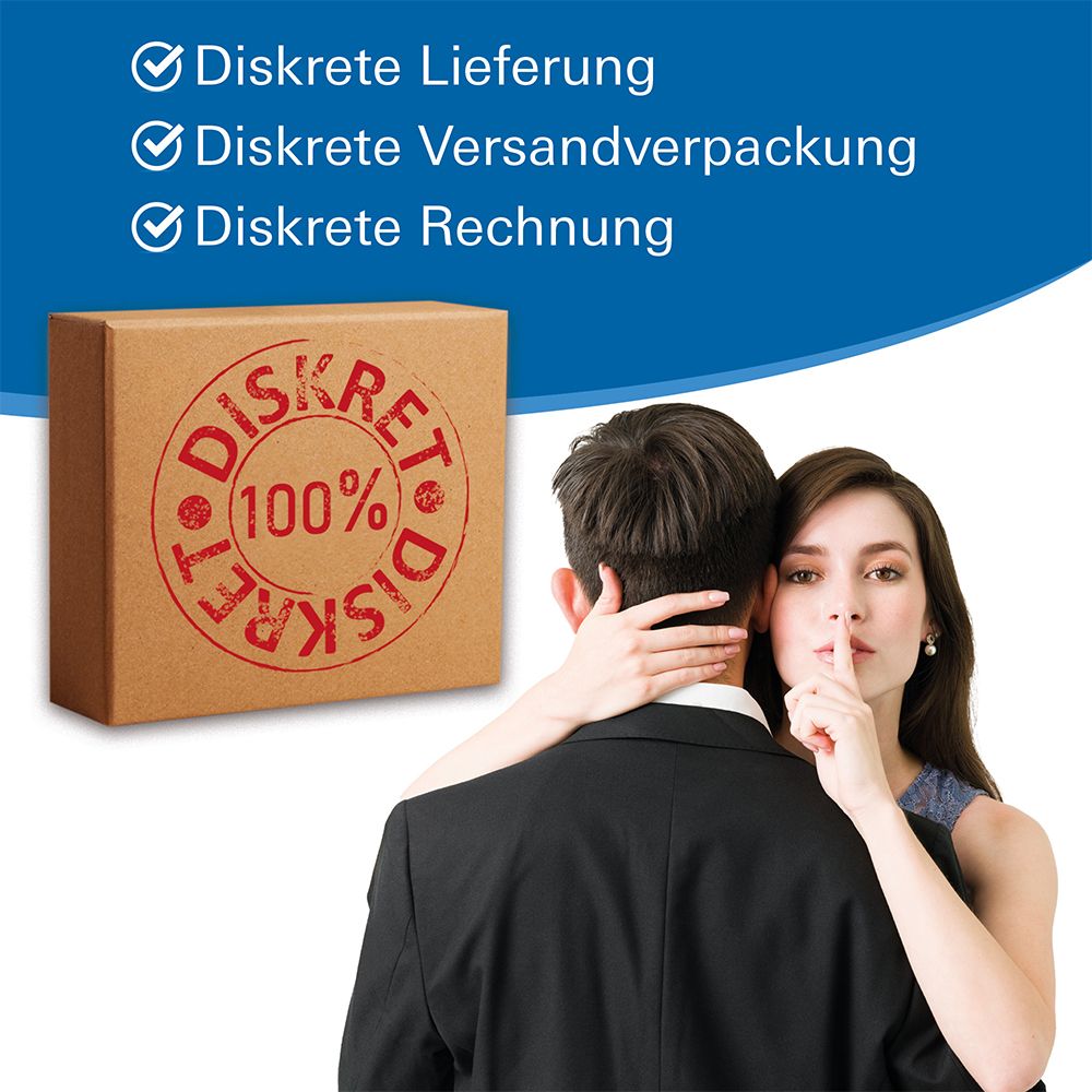 Couple avec emballage discret et sceau : 100% discret.