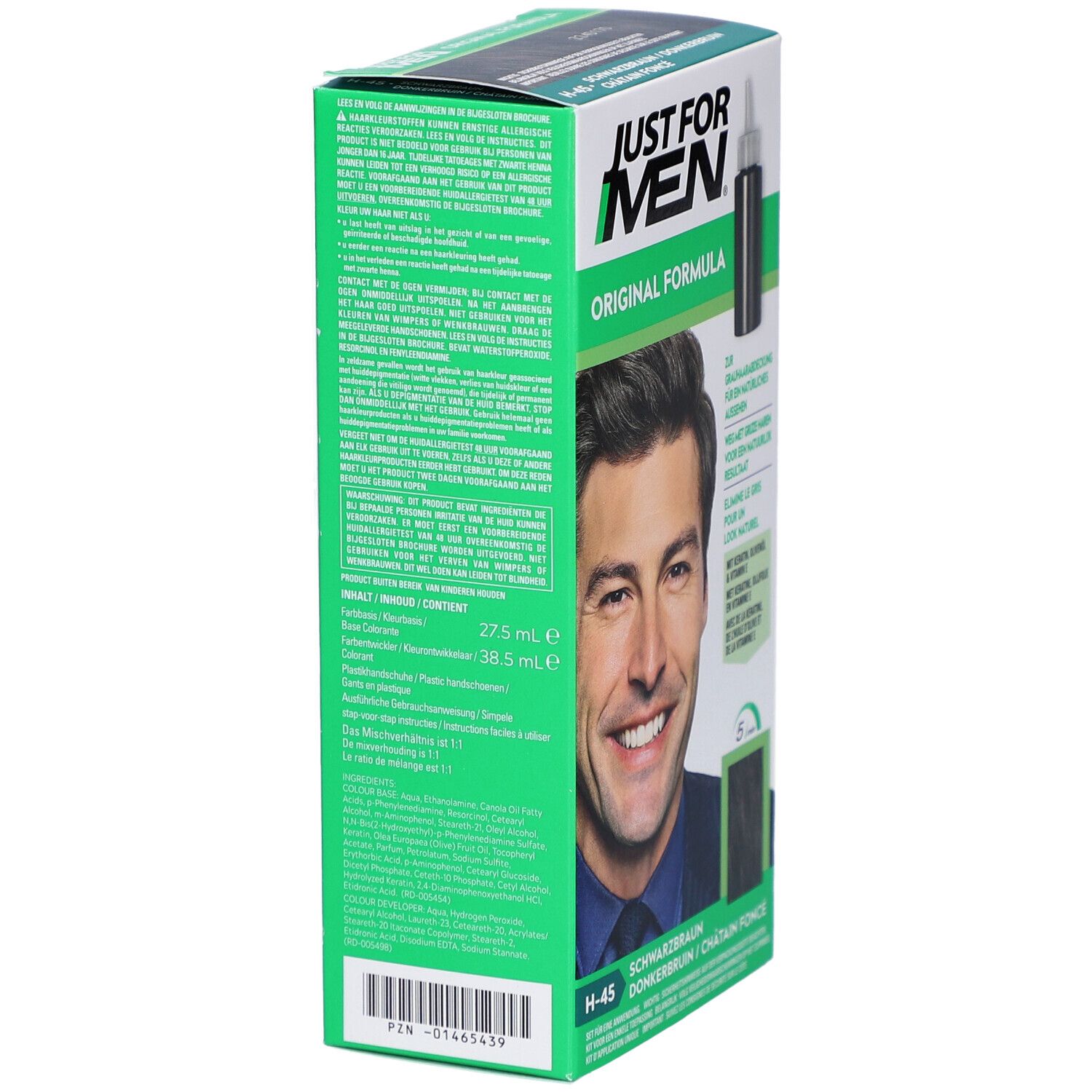 JUST FOR MEN Shampooing Colorant Brun moyen