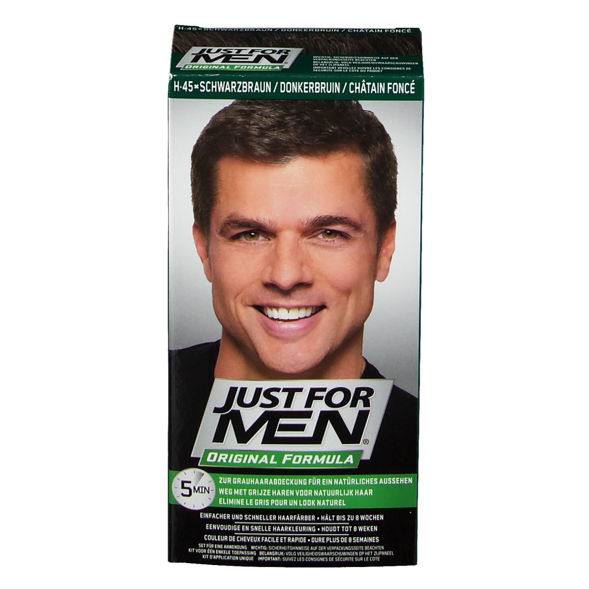 JUST FOR MEN Shampooing Colorant Brun moyen