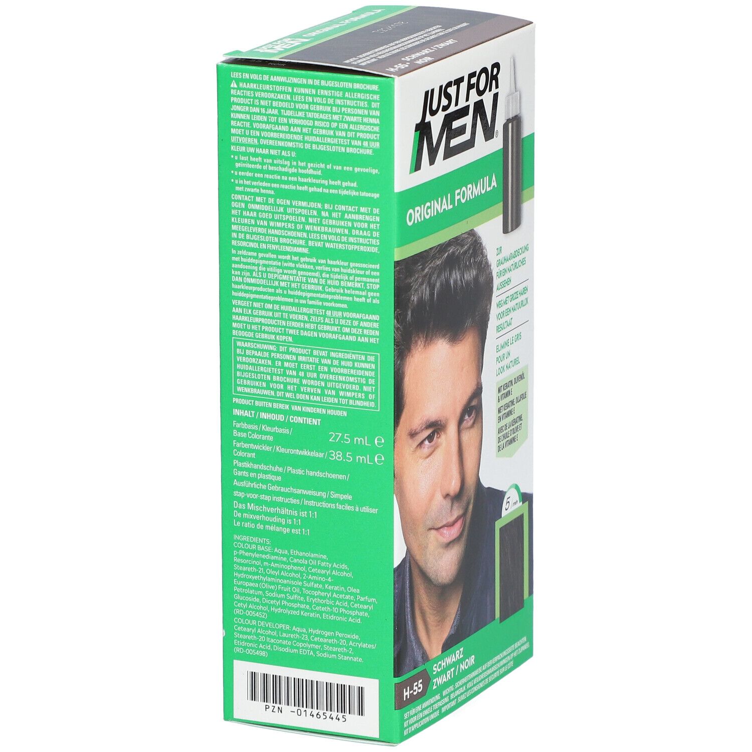 JUST FOR MEN Shampooing Colorant Noir