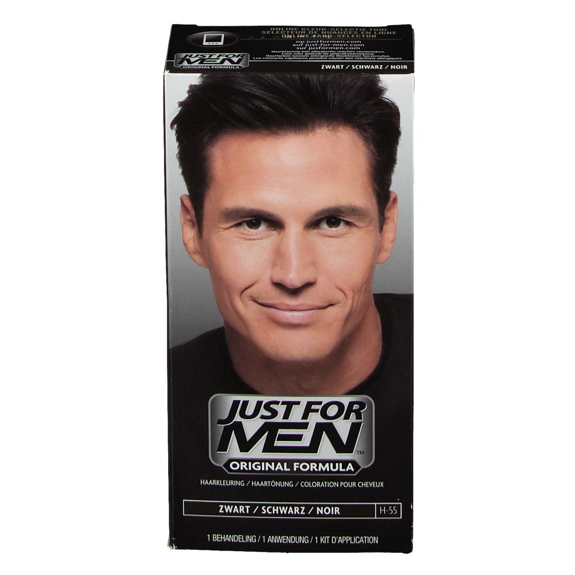 JUST FOR MEN Shampooing Colorant Noir