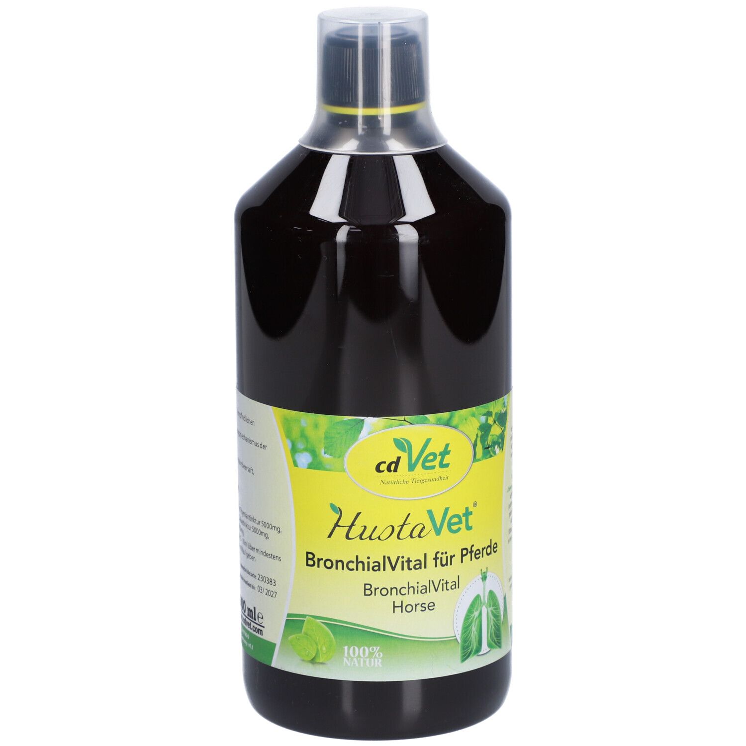 cdVet Hustavital pour chevaux, bouteille de 500ml.