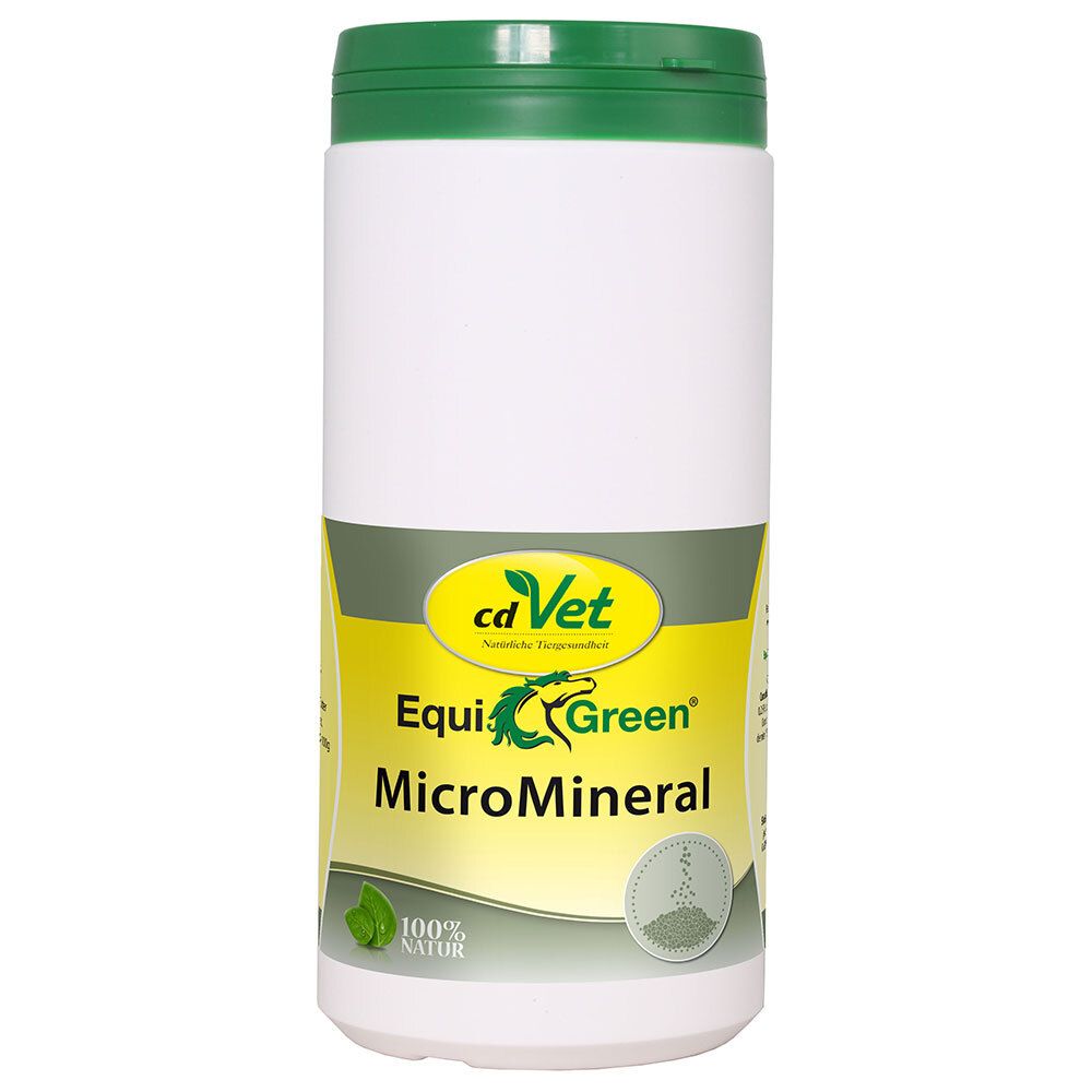 cdVet EquiGreen MicroMineral, 100% Naturel, boîte de 250 g.
