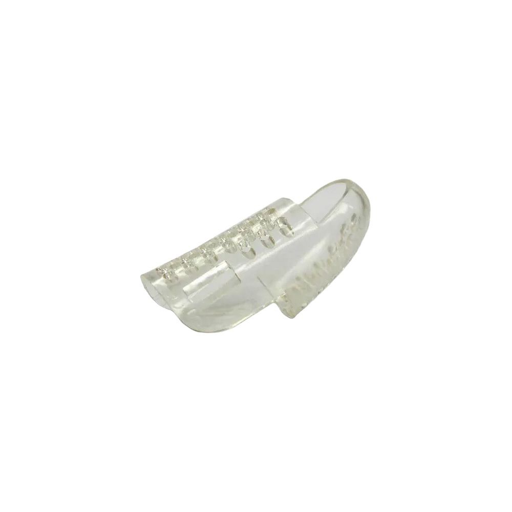 Attelle de doigt transparente avec structure à picots, taille 4.