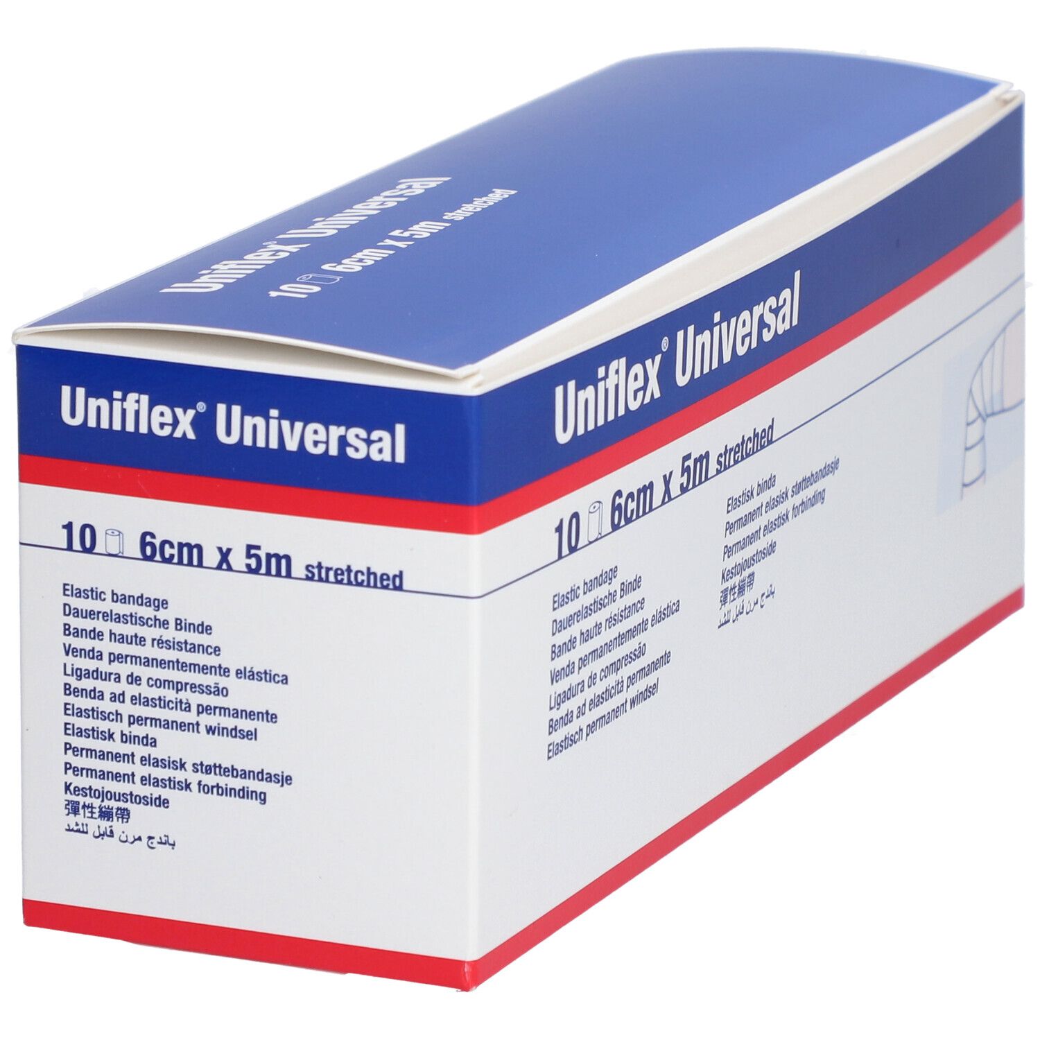 UNIFLEX Universal Binden 6 cmx5 m Zellglas weiß