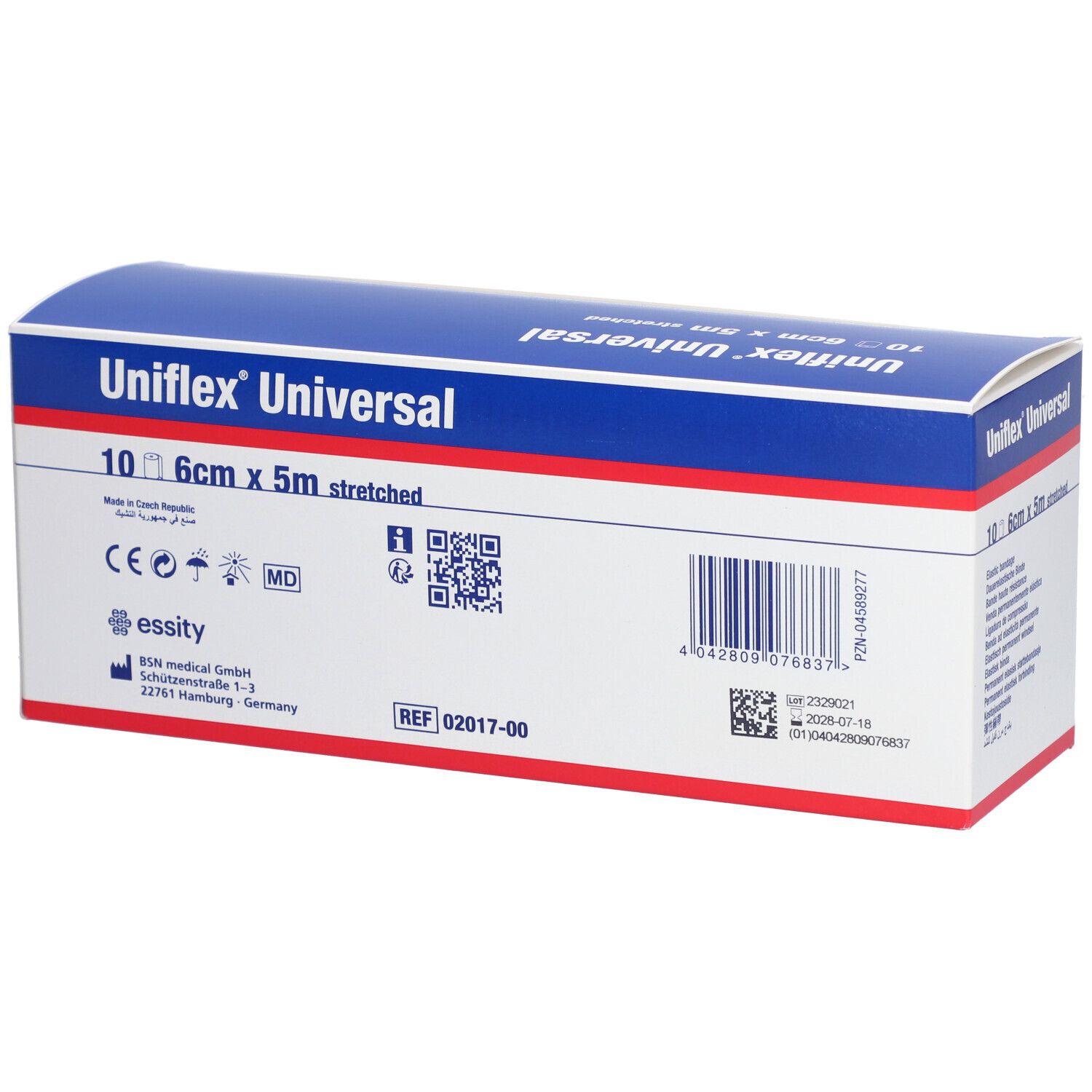 UNIFLEX Universal Binden 6 cmx5 m Zellglas weiß