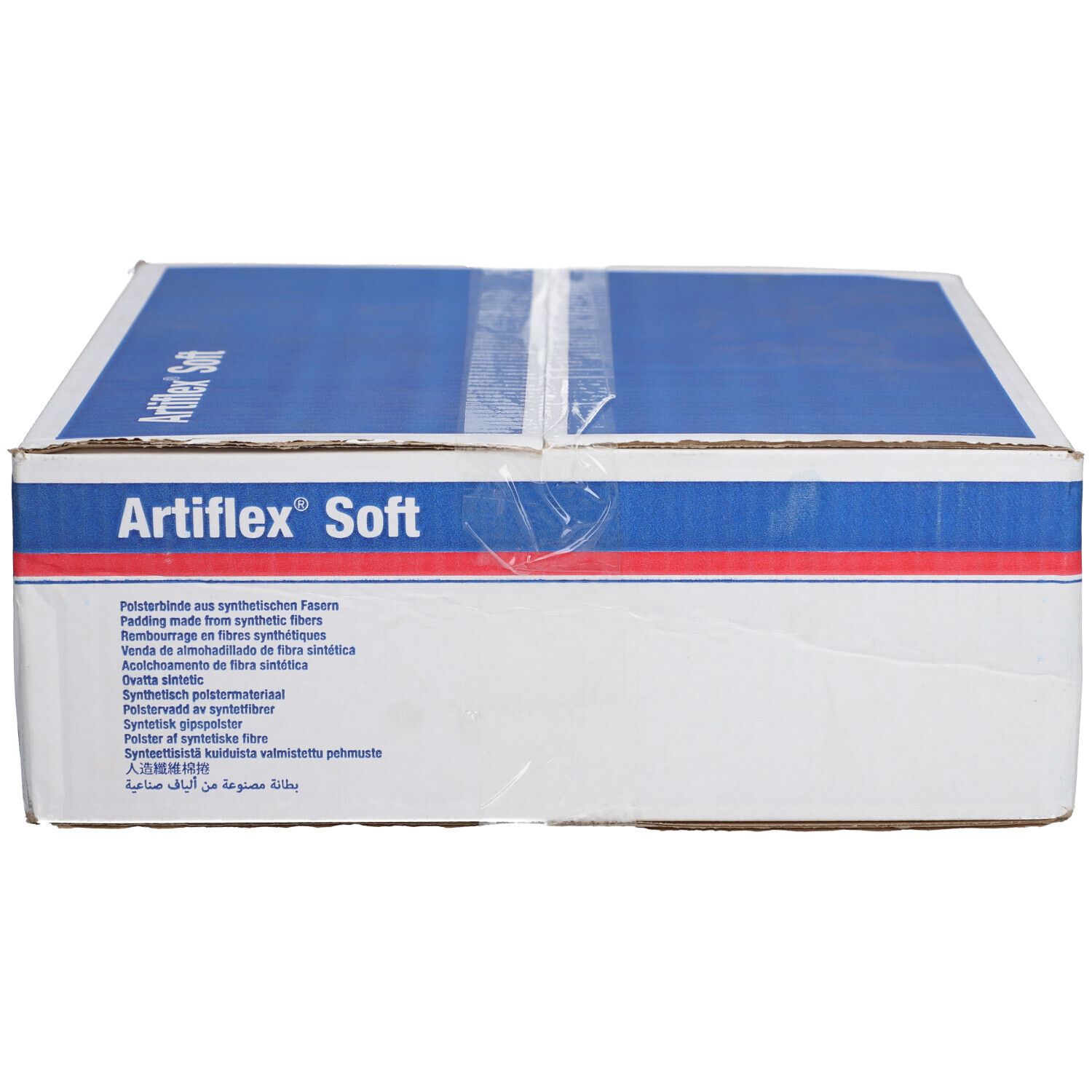 Boîte Artiflex Soft. Informations produit multilingues.
