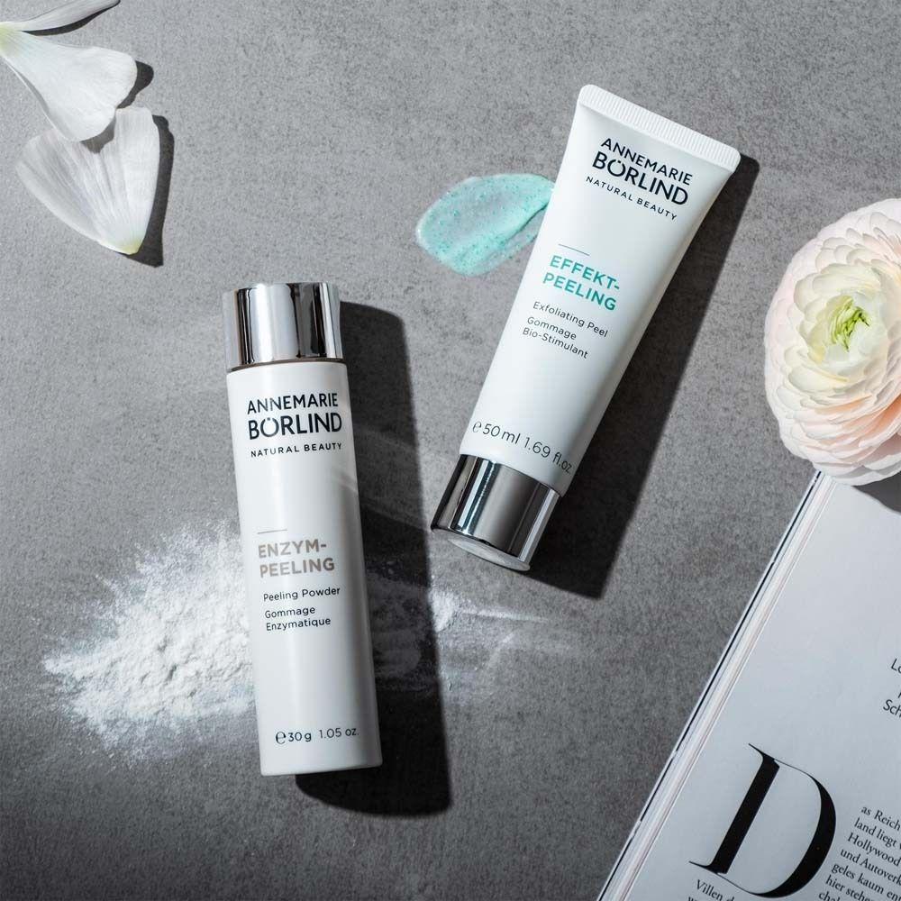 Deux tubes et un pot. ANNEMARIE BÖRLIND EFFEKT-PEELING et ENZYM-PEELING.