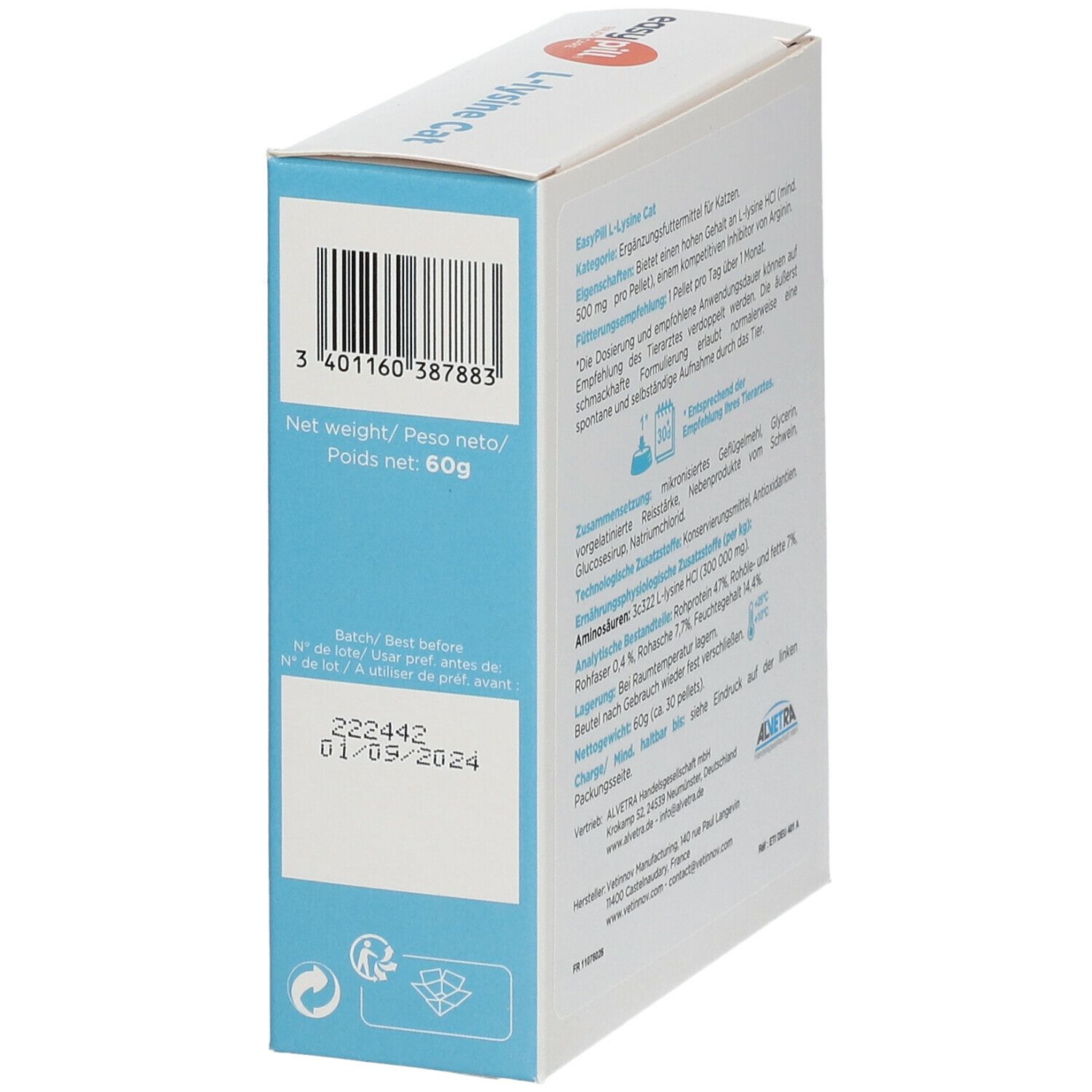 EASYPILL® L-lysine pour chats 30x2 g - Redcare Pharmacie