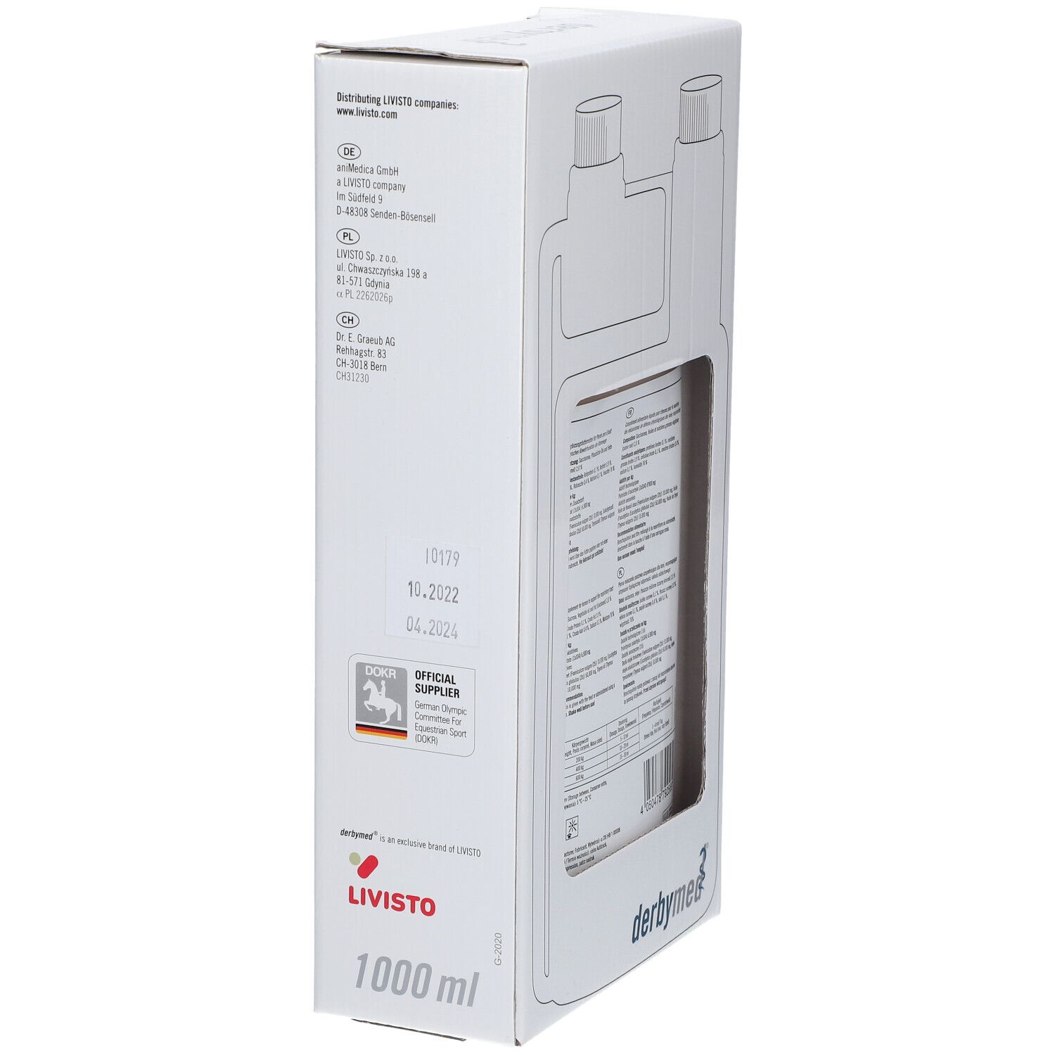 Emballage pour Derbymed Bronchopulmin, 1000 ml.