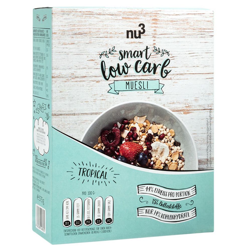 nu3 Smart Low Carb muesli tropical