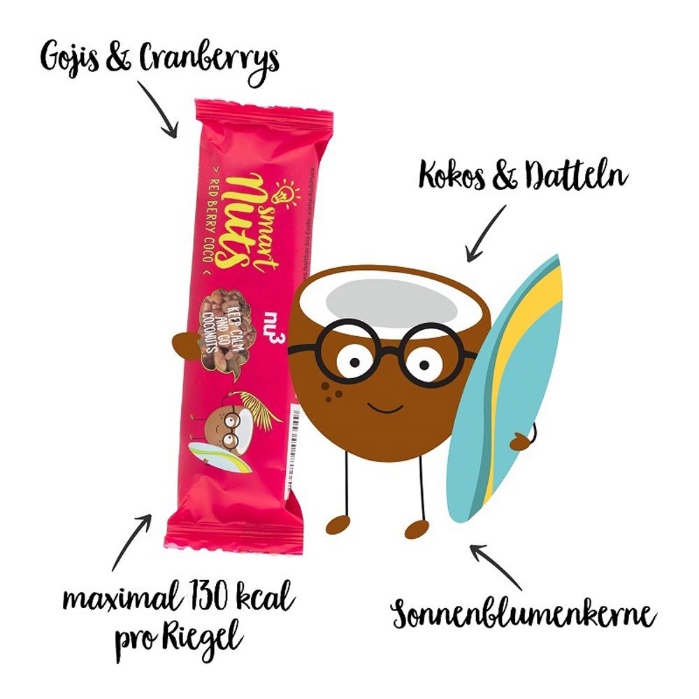 nu3 Smart Nuts Red berry coco Bio