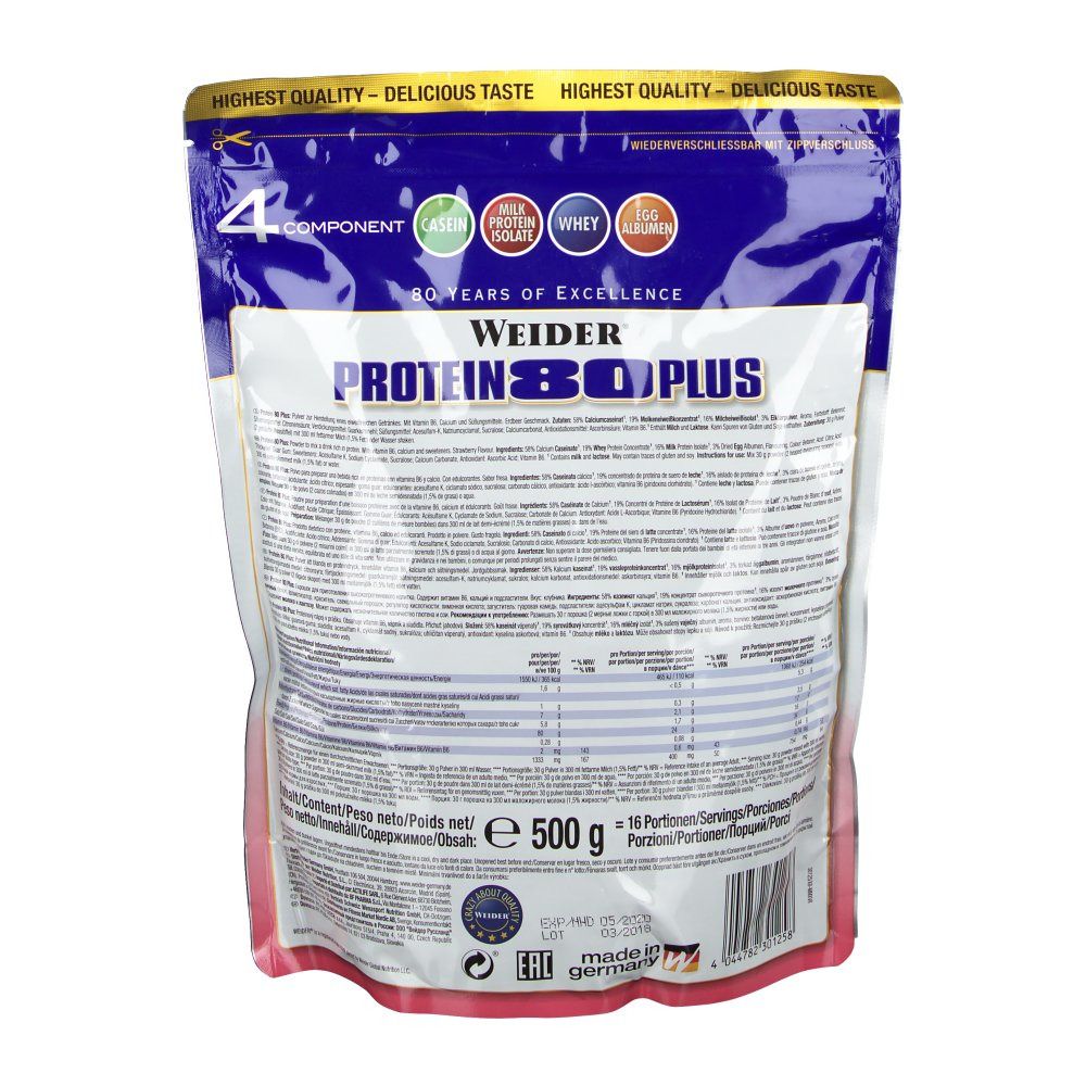 WEIDER® PROTEINE 80 PLUS FRAISE
