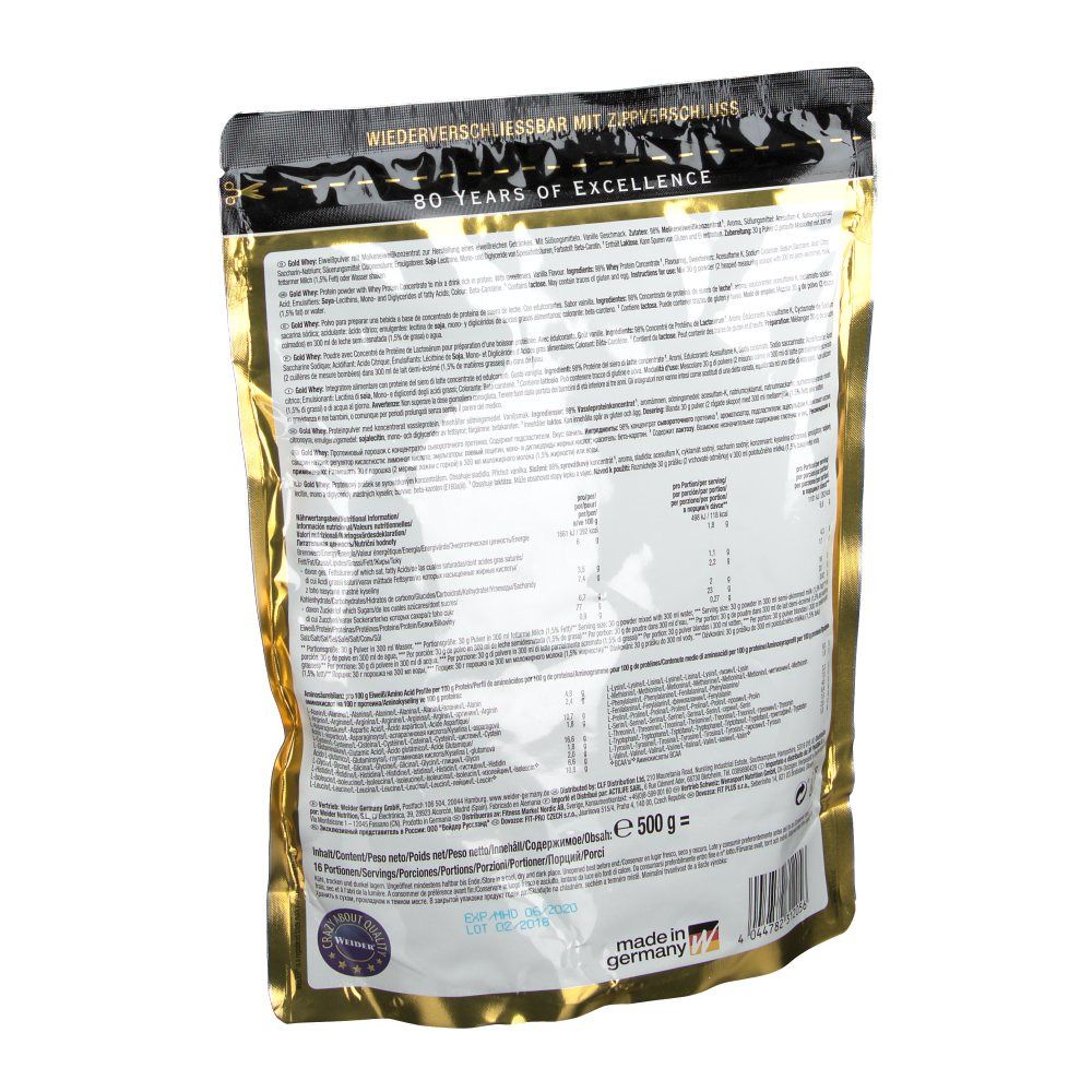 WEIDER® GOLD WHEY PROTEIN VANILLE