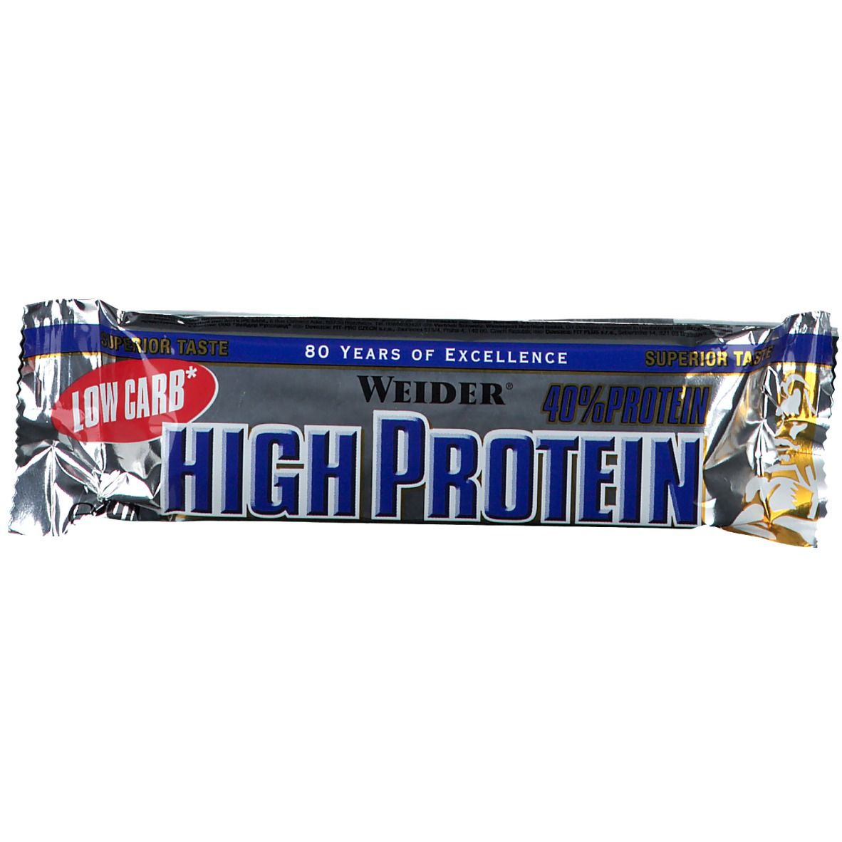 WEIDER LOW CARB HIGH PROTEIN BAR FRUITS ROUGES
