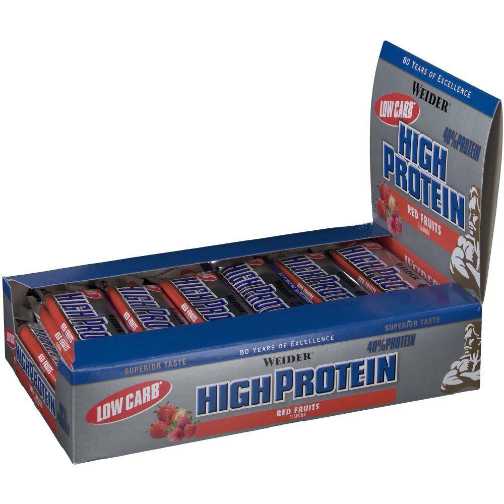 WEIDER® LOW CARB HIGH PROTEIN BAR FRUITS ROUGE