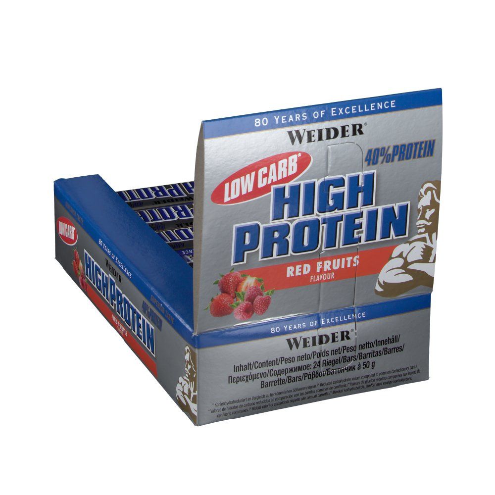 WEIDER® LOW CARB HIGH PROTEIN BAR FRUITS ROUGE