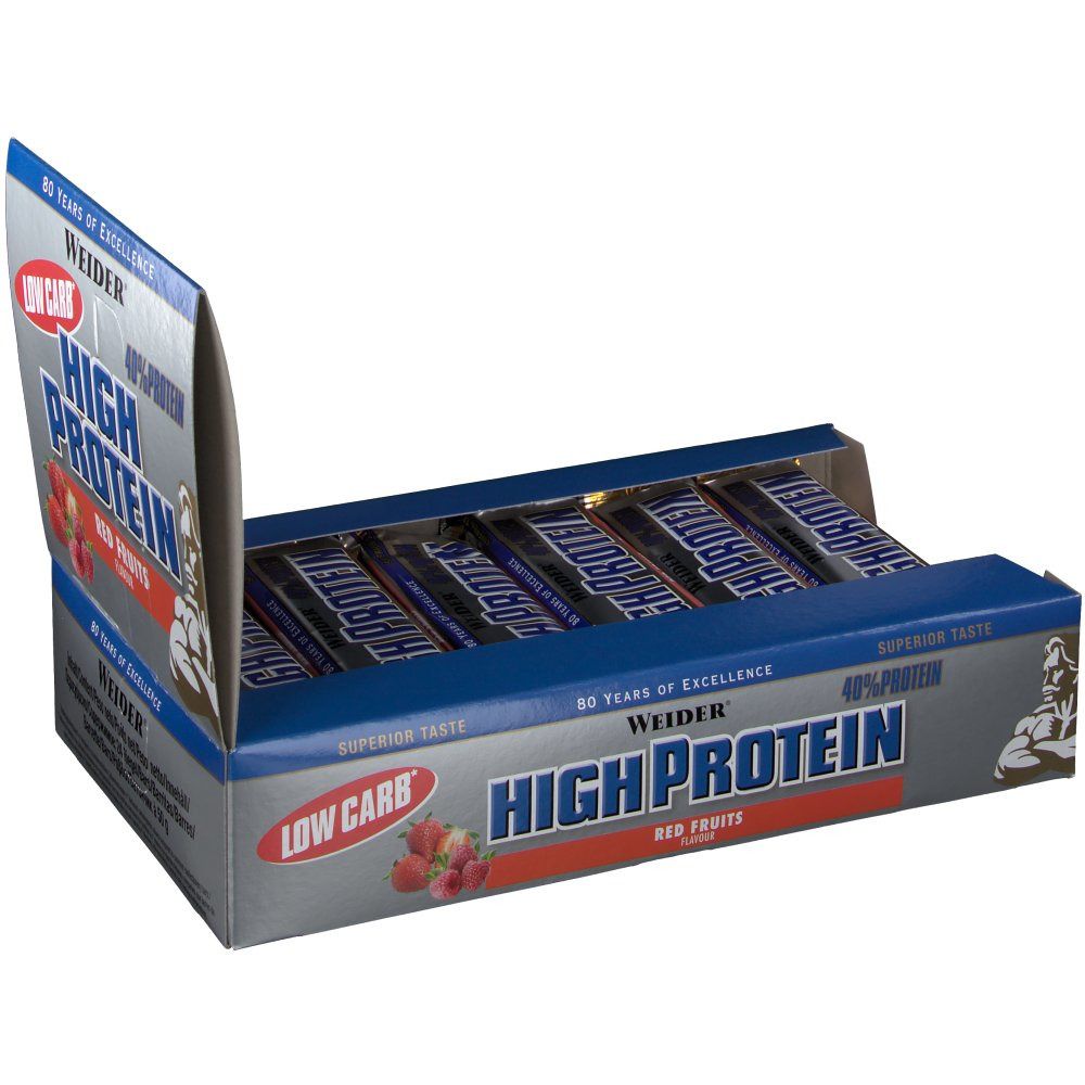 WEIDER® LOW CARB HIGH PROTEIN BAR FRUITS ROUGE