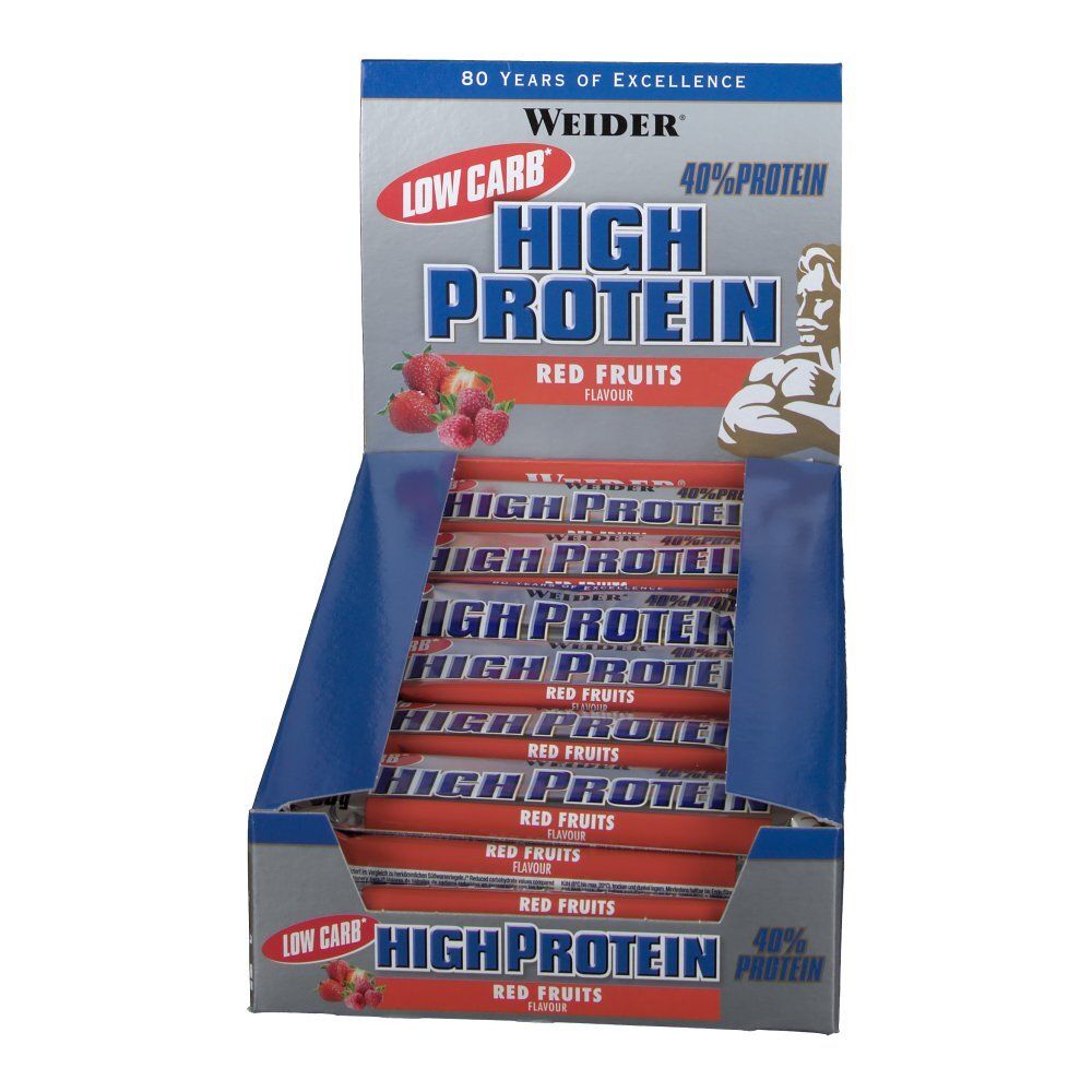 WEIDER® LOW CARB HIGH PROTEIN BAR FRUITS ROUGE