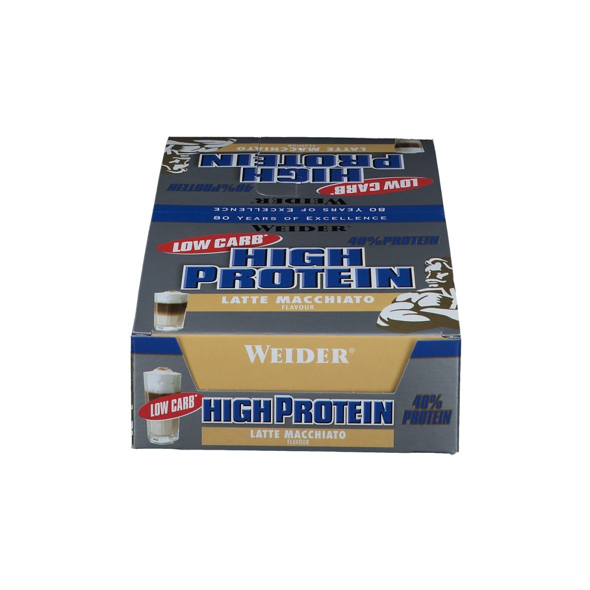 WEIDER LOW CARB HIGH PROTEIN BAR LATTE MACCHIATO