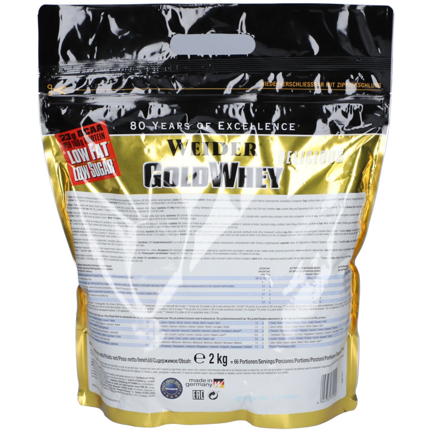 WEIDER® GOLD WHEY PROTEIN VANILLE
