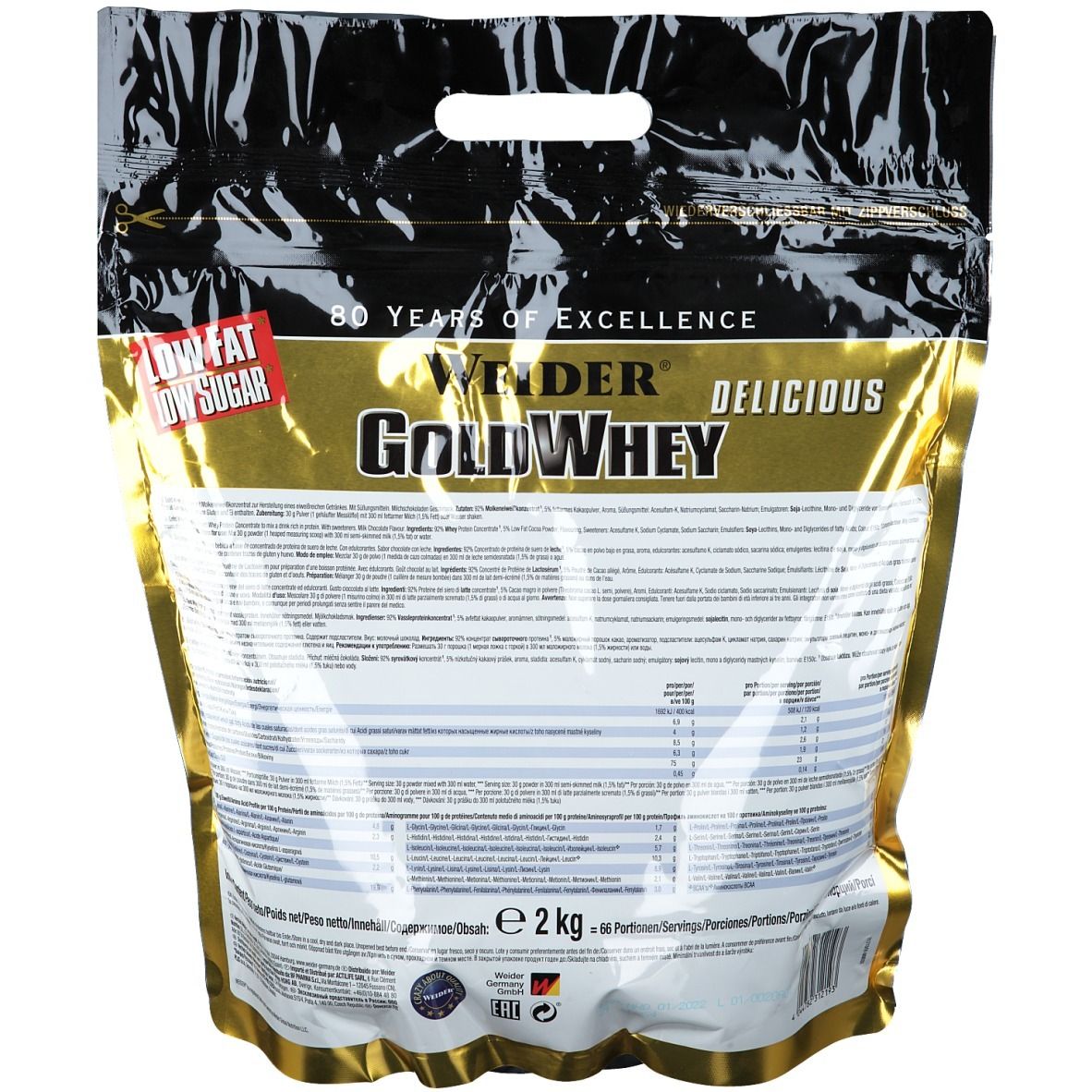Weider Gold Whey chocolat