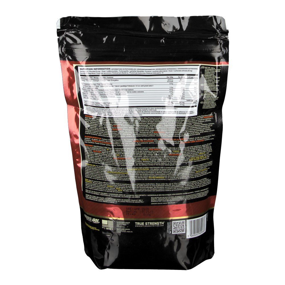 Optimum Nutrition 100 % Whey Gold Standard Fraise