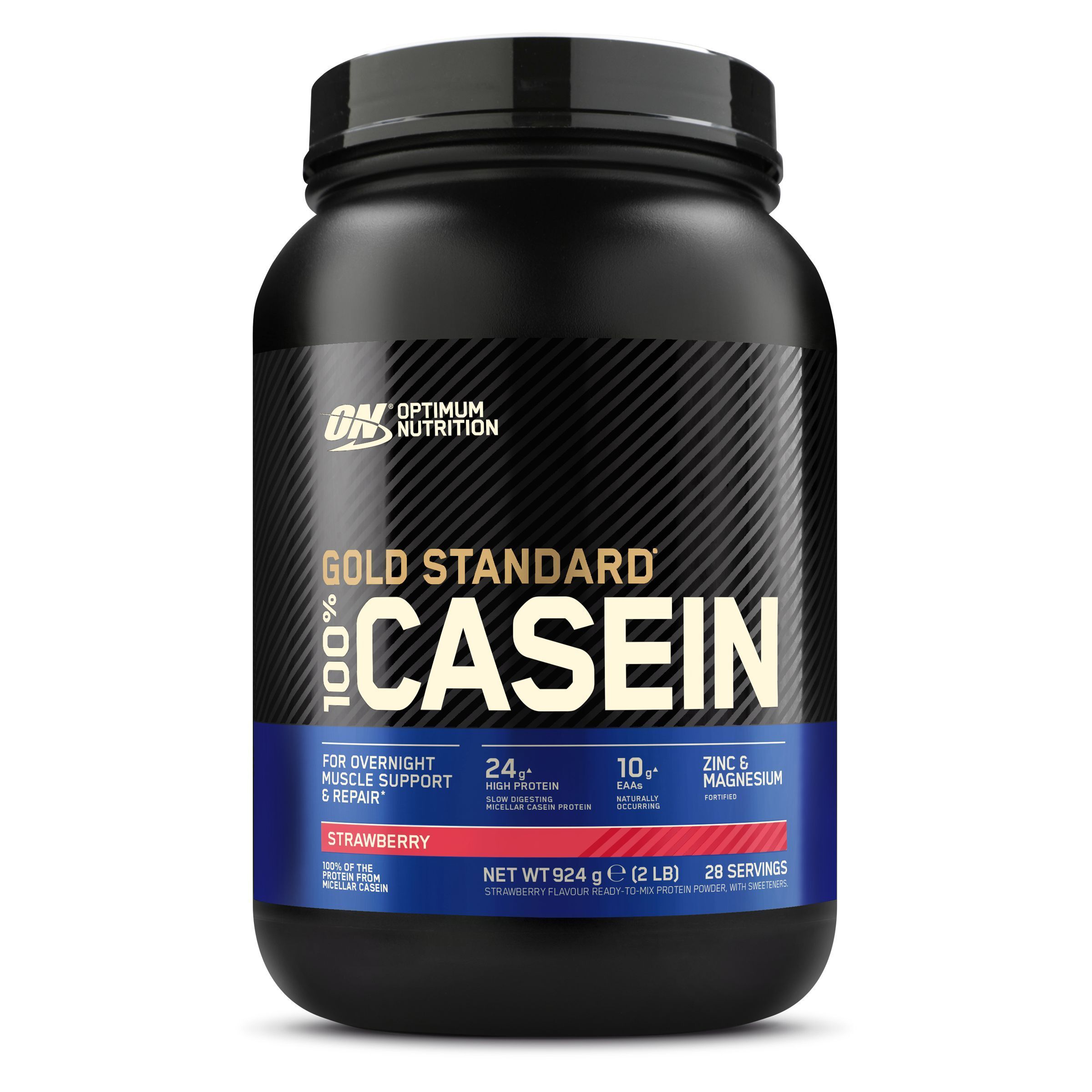 Optimum Nutrition 100 % Casein, Fraise