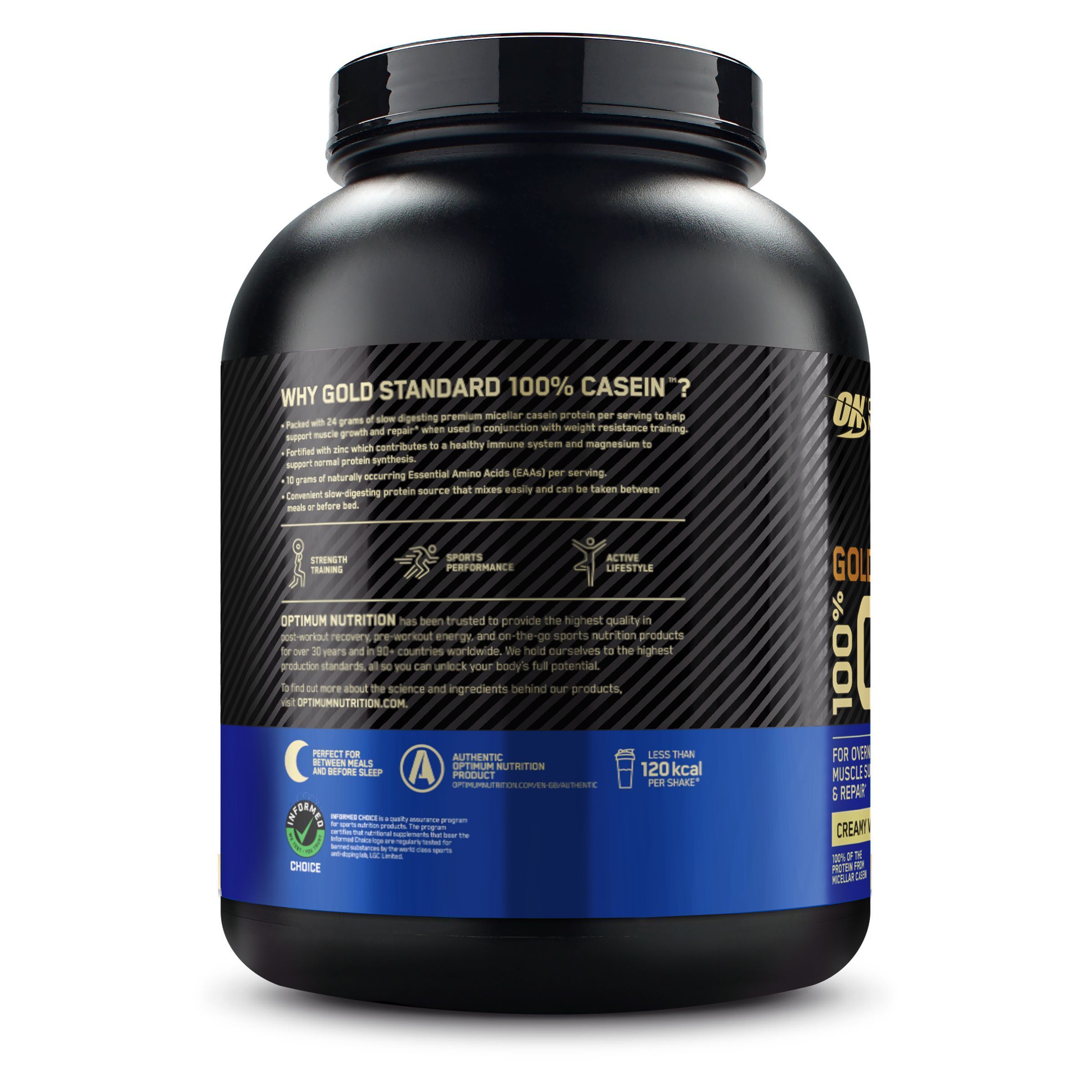 Optimum Nutrition 100 % Casein, Vanille écrémé