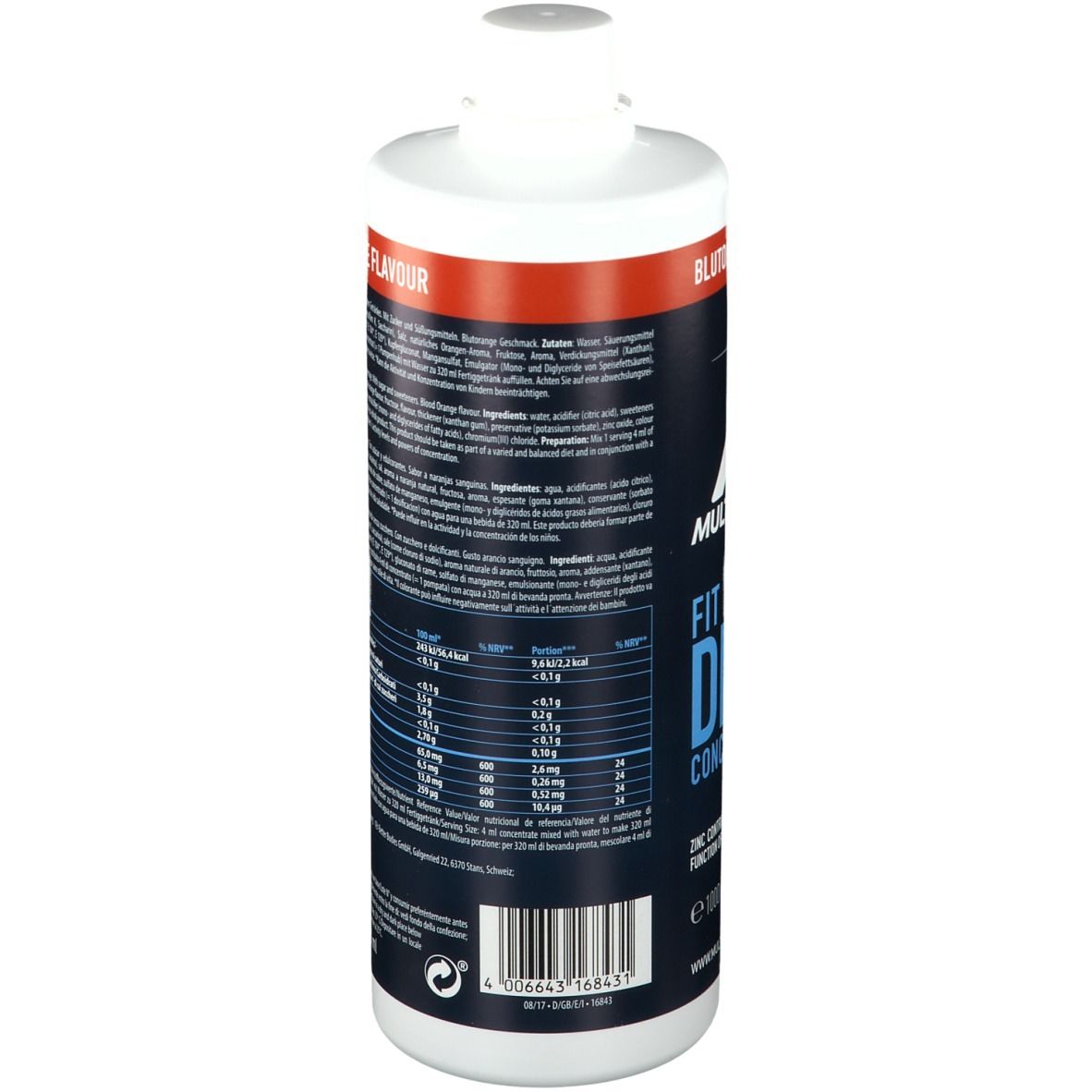 Multipower Fit active orange sanguine concentré