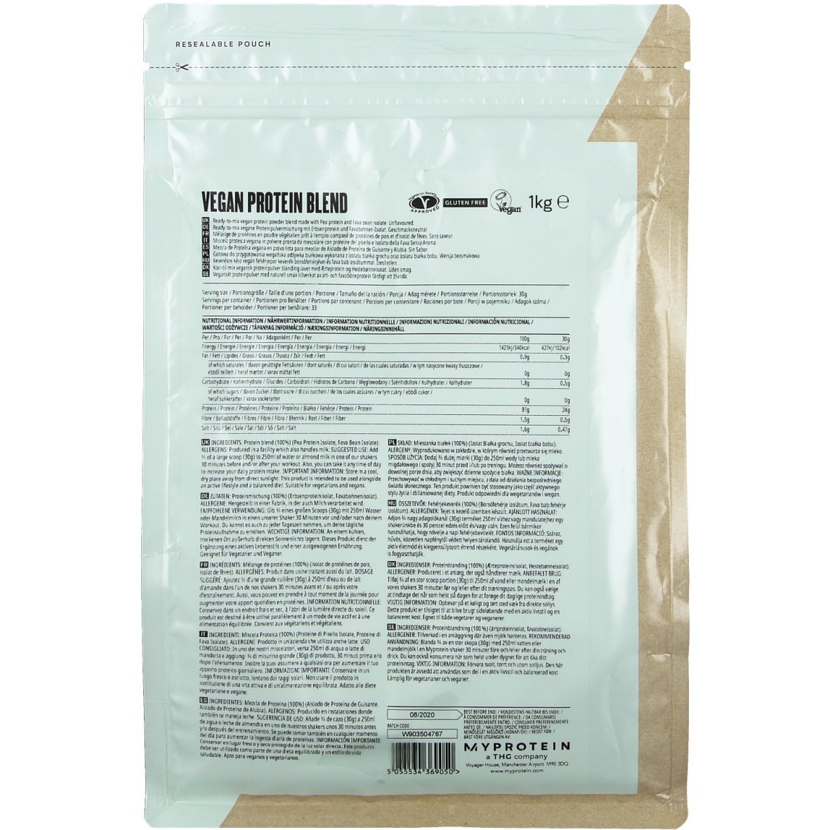 MyProtein® Vegan Blend™ neutral