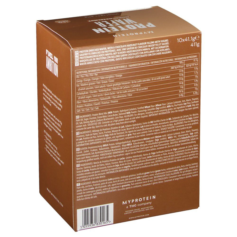 MyProtein®  Gaufrettes protéinées, chocolat noisette