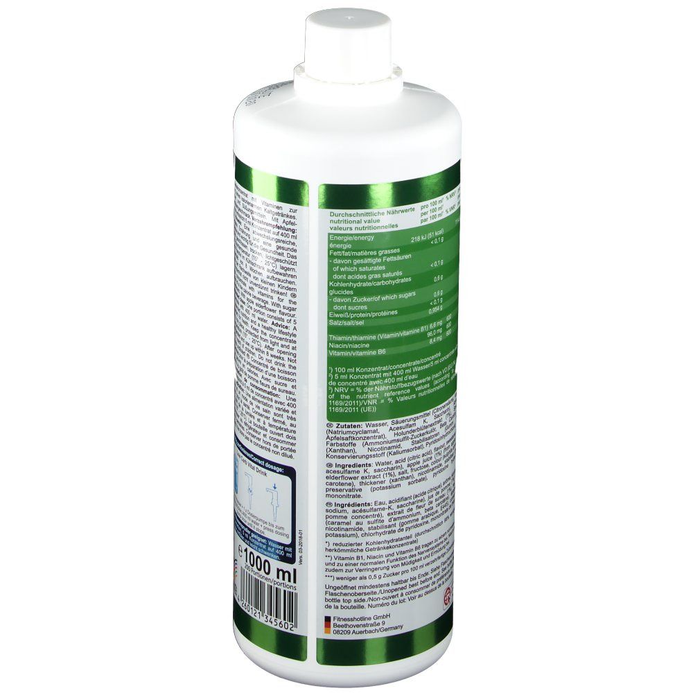 Best Body Nutrition Low Carb Vital Drink pomme-fleur de sureau