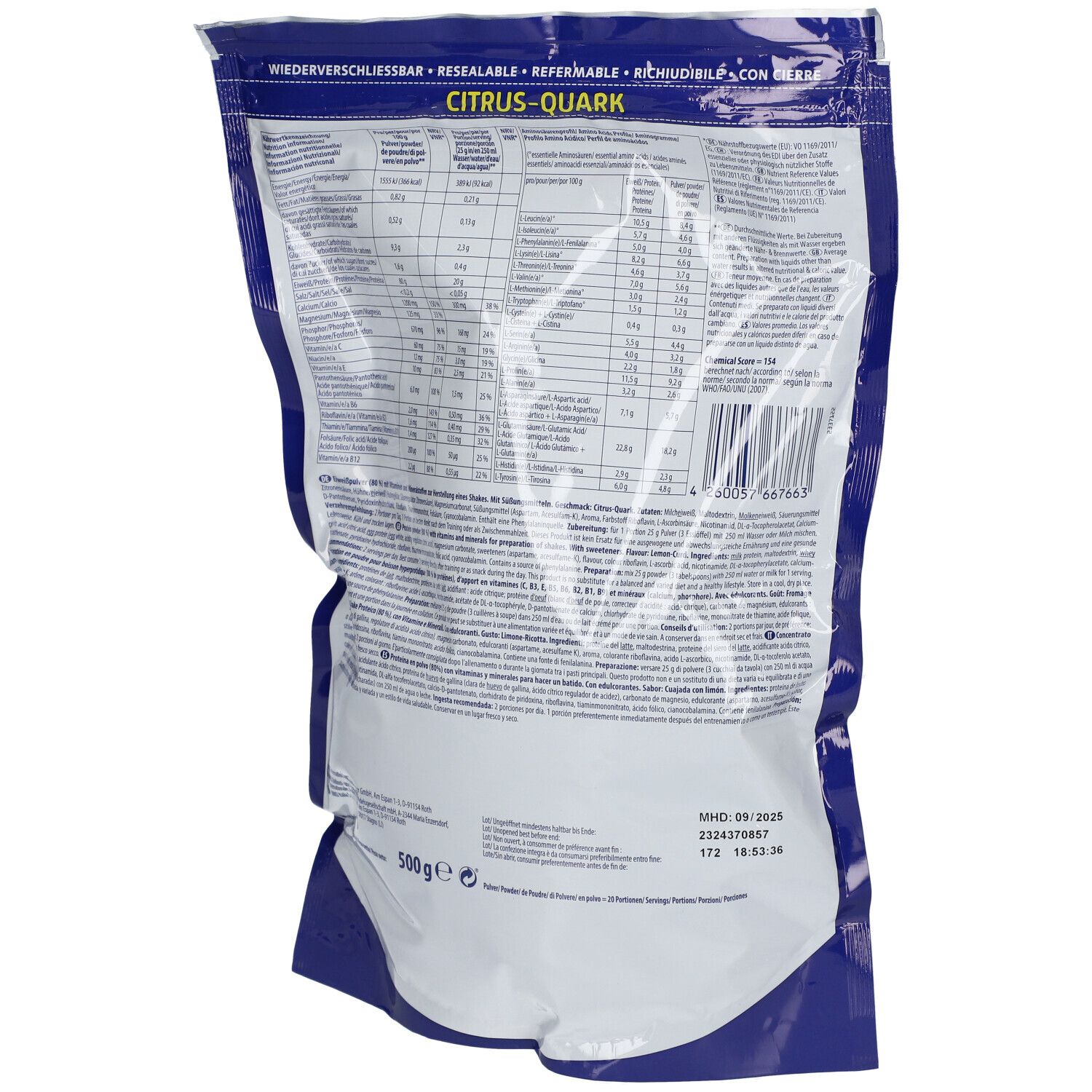 Inkospor Active Pro 80 Citron - Fromage blanc