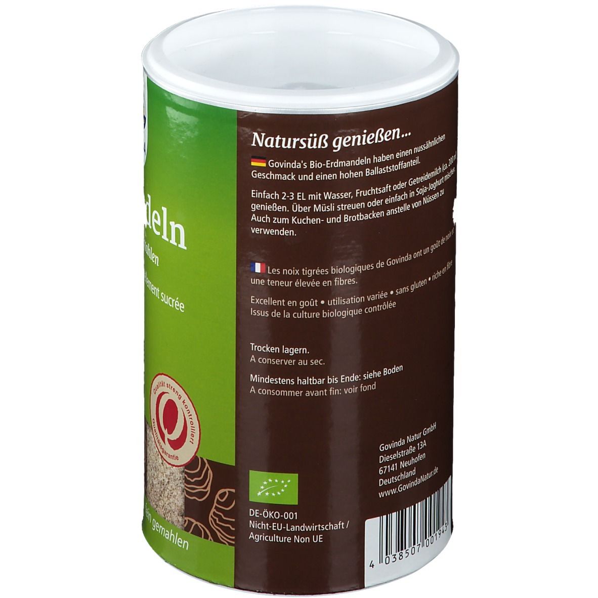 Govinda Amandes de terre  finement moulues Bio