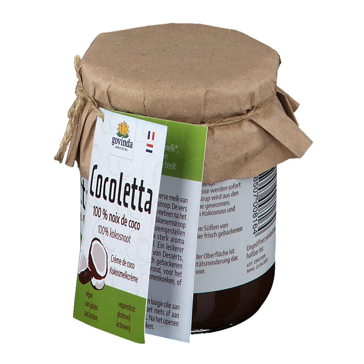 Govinda Bio Cocoletta Crème de lait de coco - noix de coco