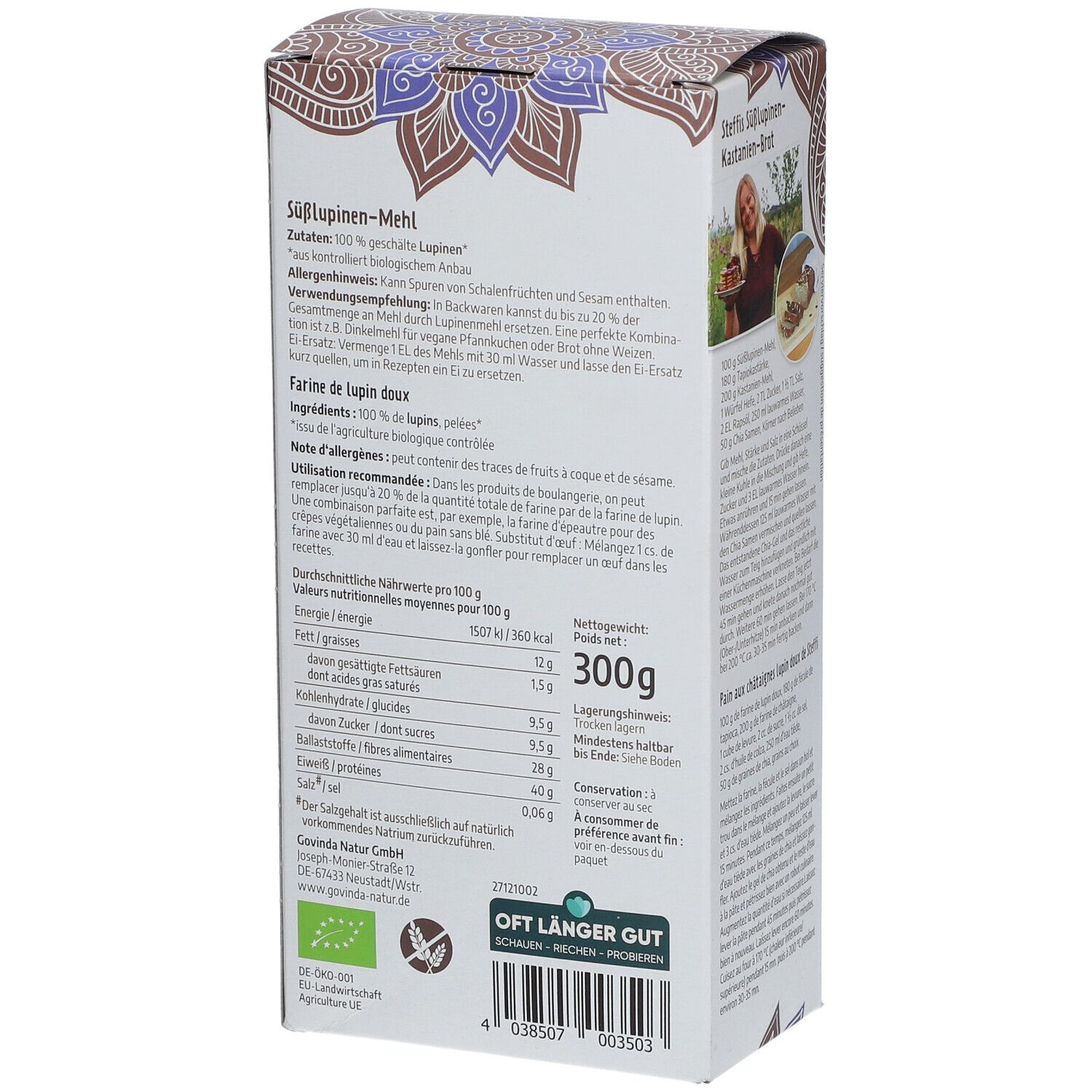 Govinda Farine de lupins doux Bio