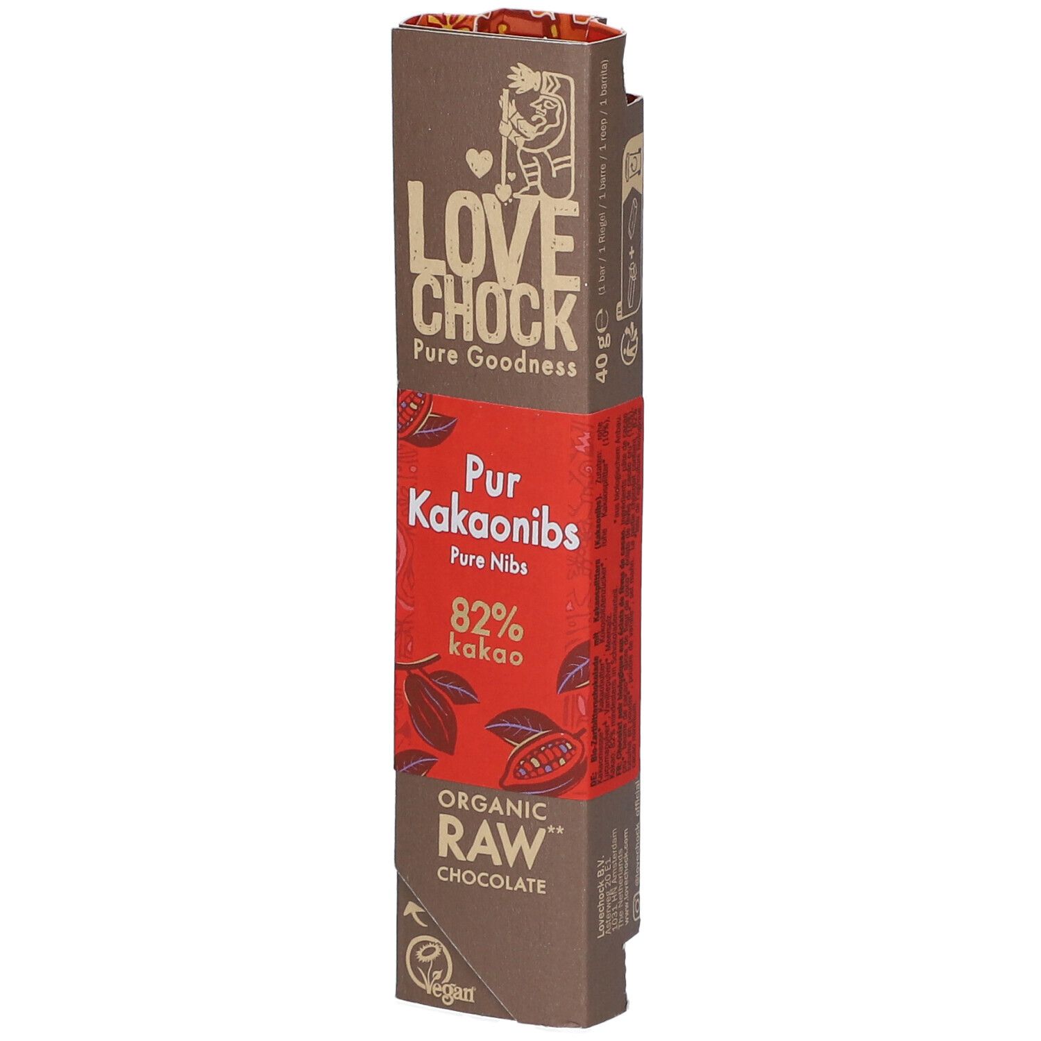 Lovechock Bio Pure Nibs Barre chocolat