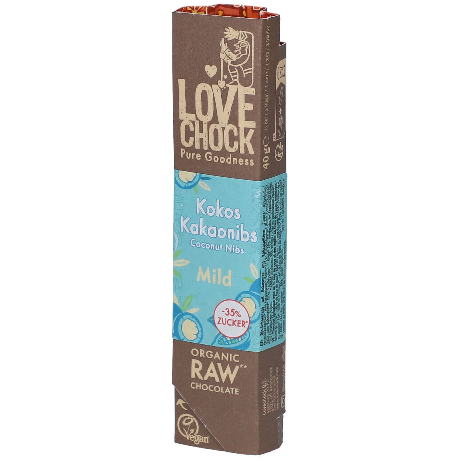 Lovechock Bio Noix de coco Éclats Barre