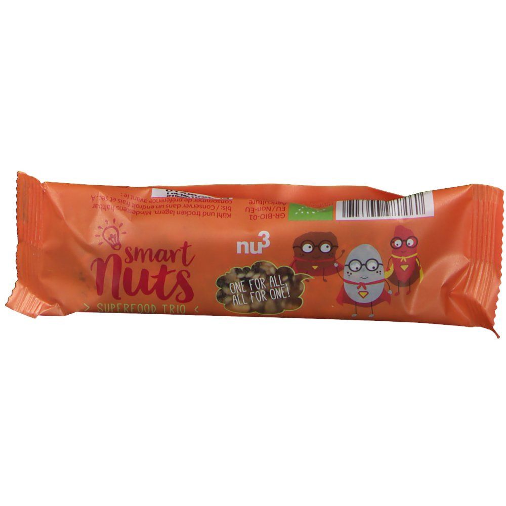 nu3 Smart Nuts Barre Superfood trio Bio