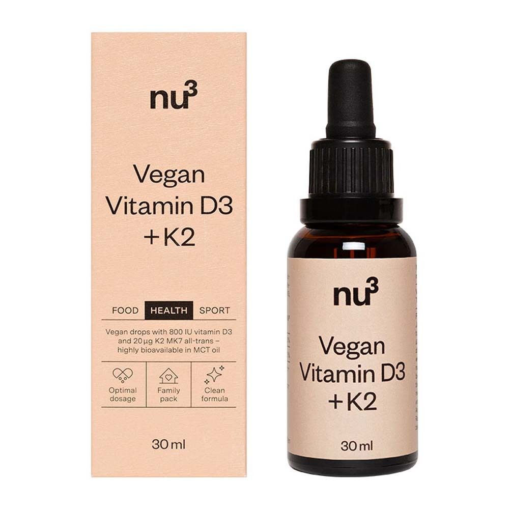 nu3 Vitamine D3 + K2 végane